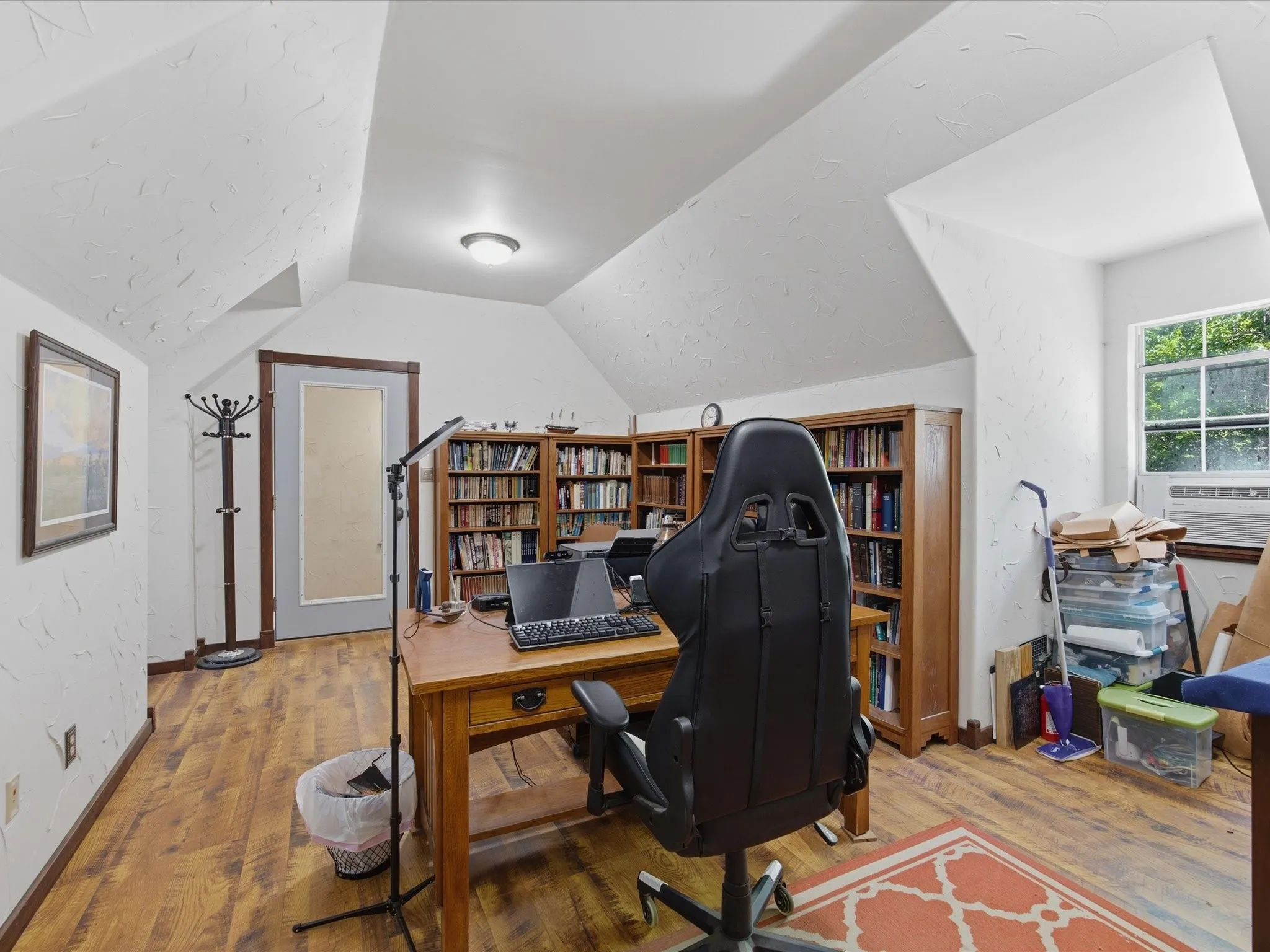 Bonus room above garage, currently being used as an office