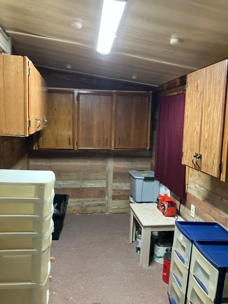 Extra space in Laundry Utility room at back of house.
