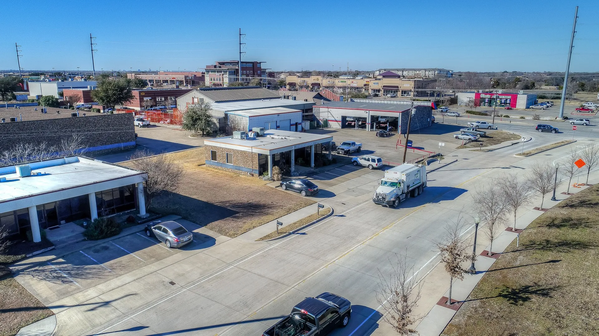 Main Road to the Dart and Downtown Rowlett across the street.