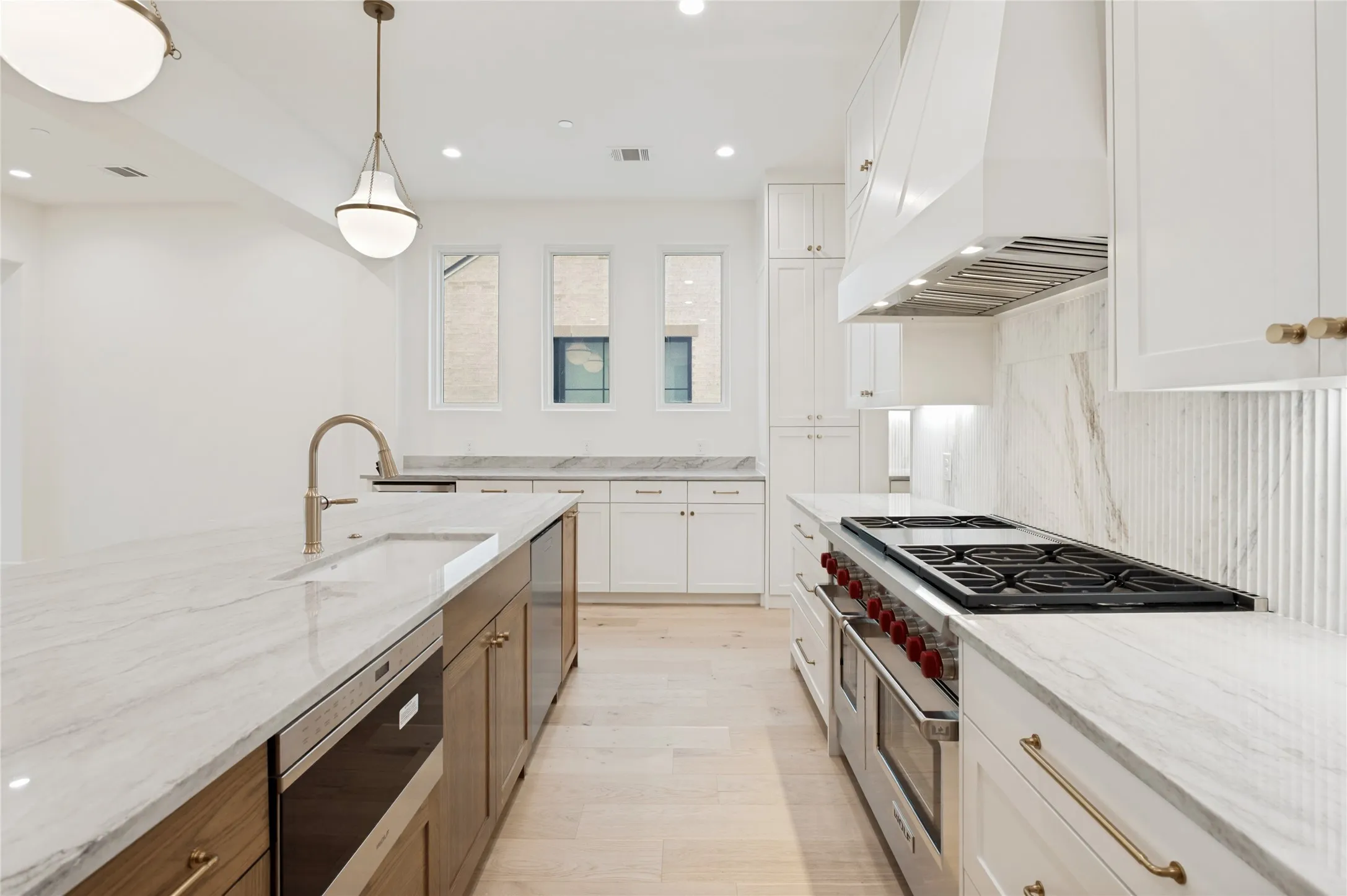 Gourmet island kitchen designed for both entertaining and culinary excellence