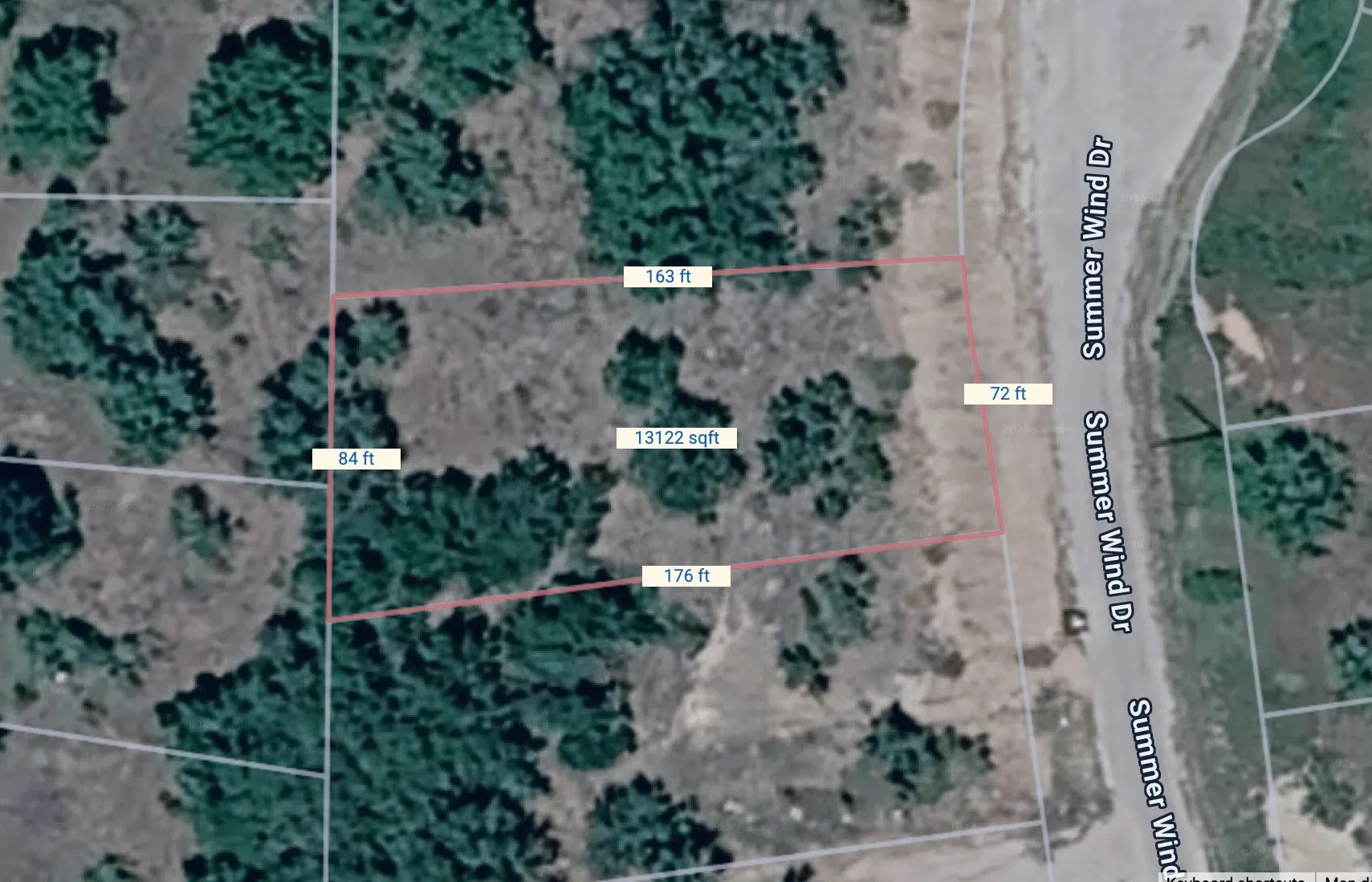 Property Survey. Illustrating the boundaries, dimensions, and area of the property