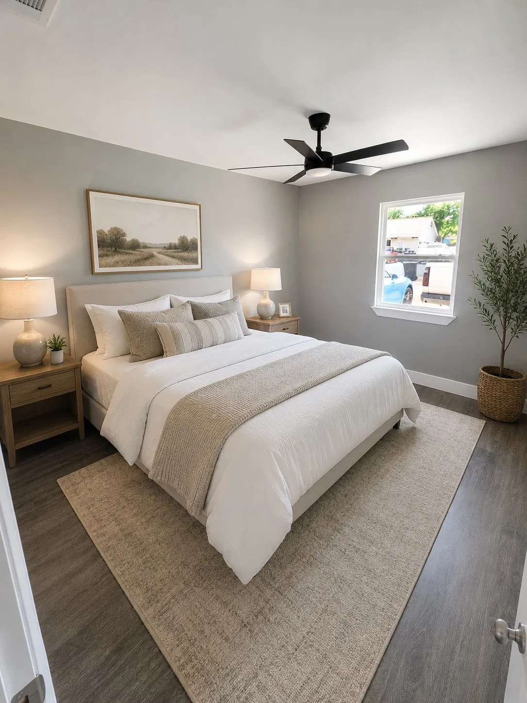 Bedroom Virtually staged