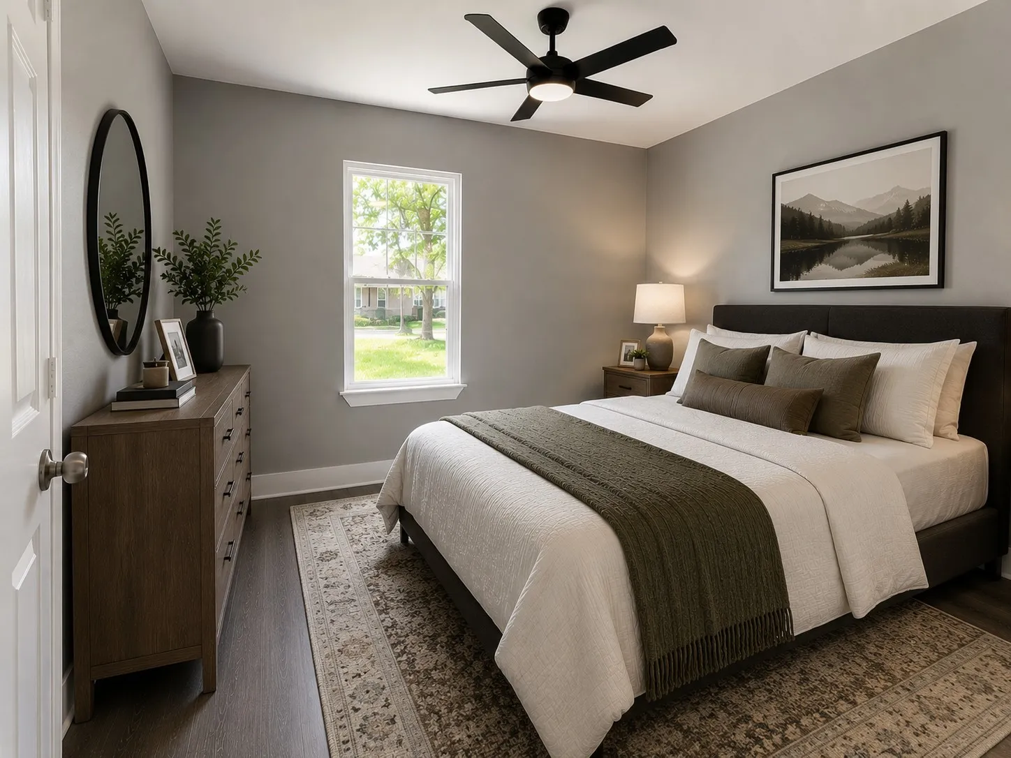Bedroom Virtually staged