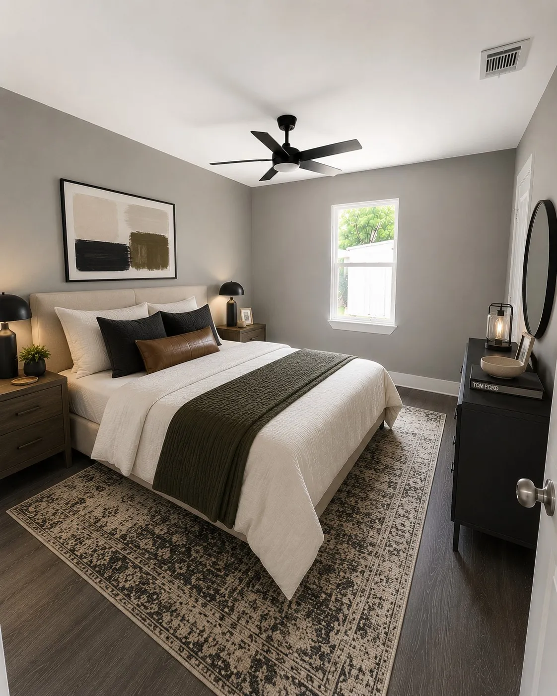 Bedroom Virtually staged