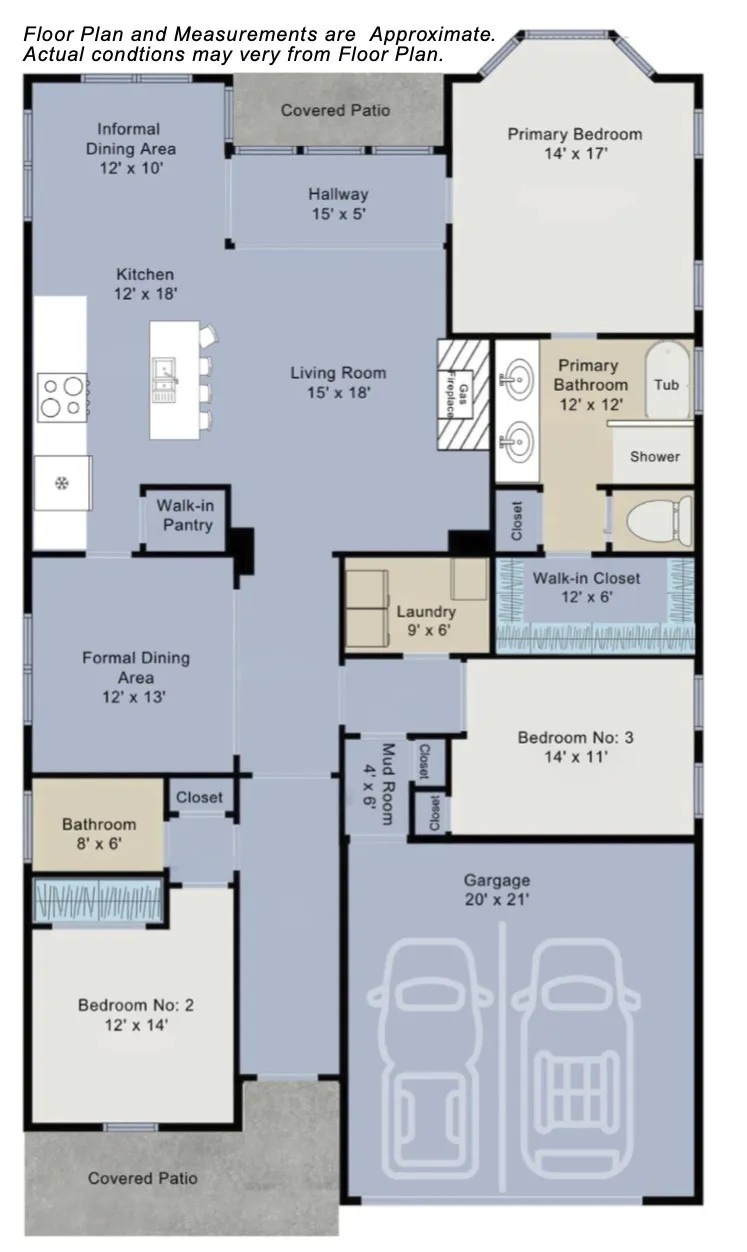 Layout - Measurements are approximate