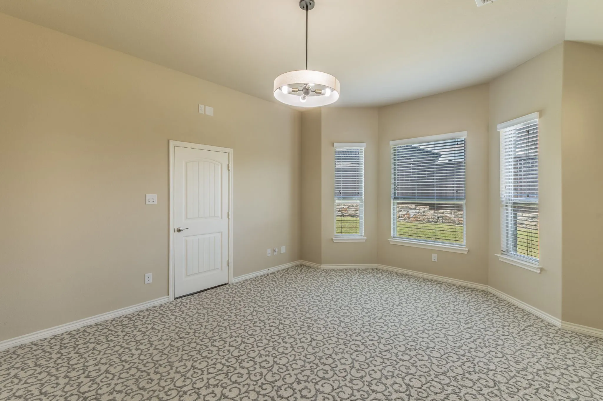 Primary suite with expanded bay window sitting area