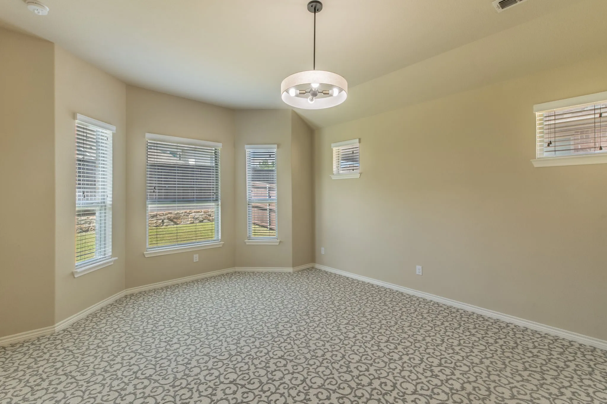 Primary suite with expanded bay window sitting area