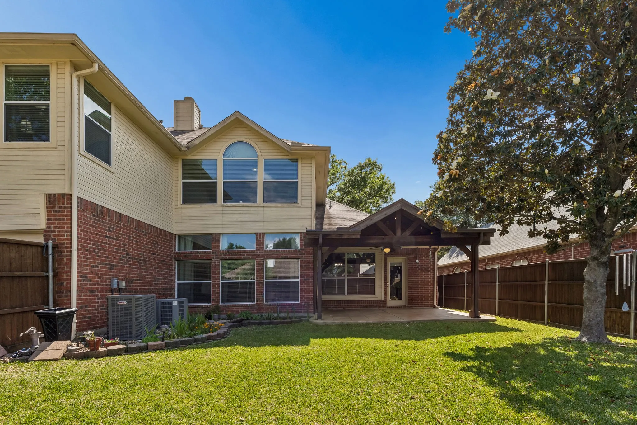 View of the back of the home.
