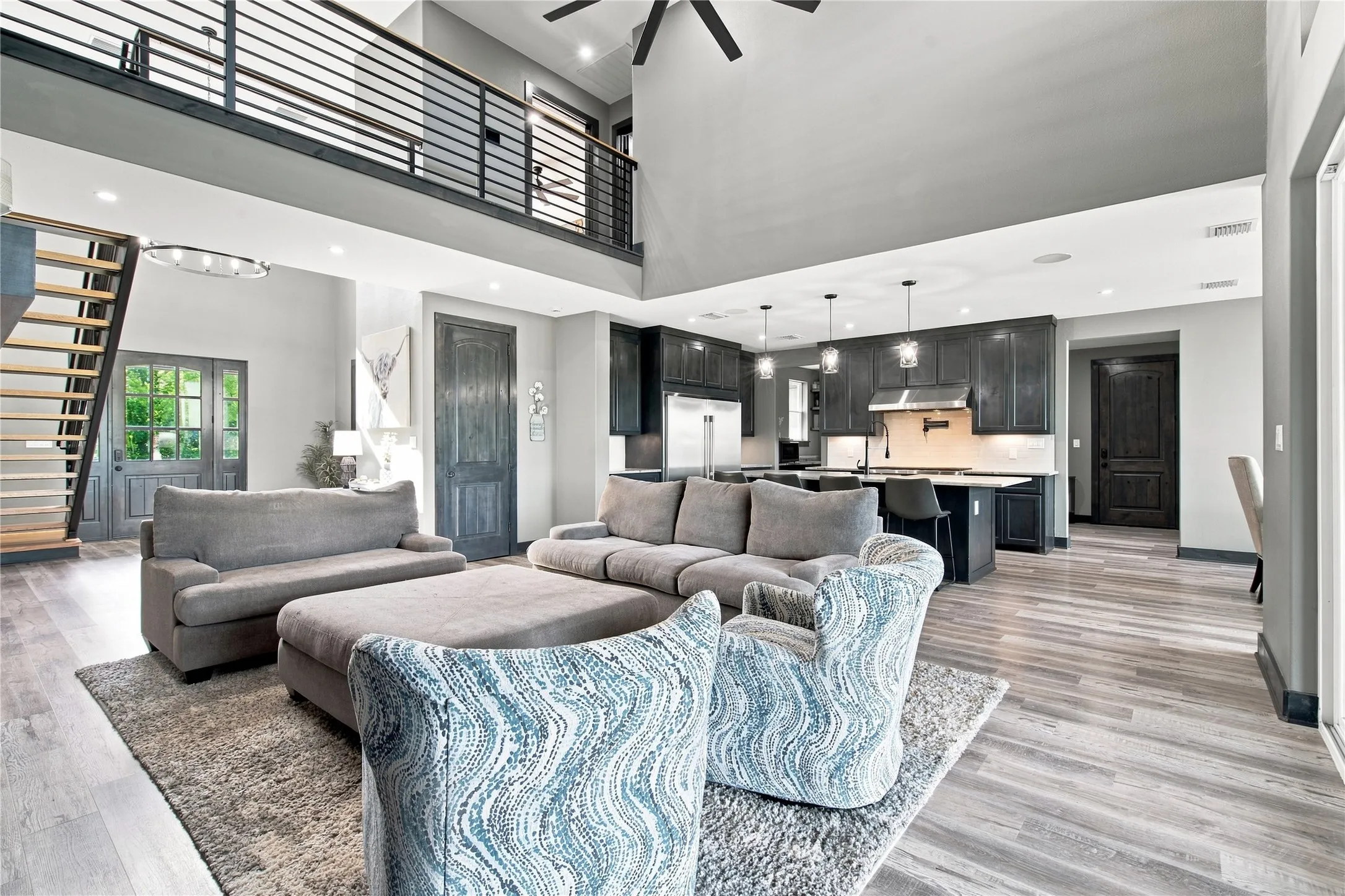 OPEN LIVING AREA AND KITCHEN