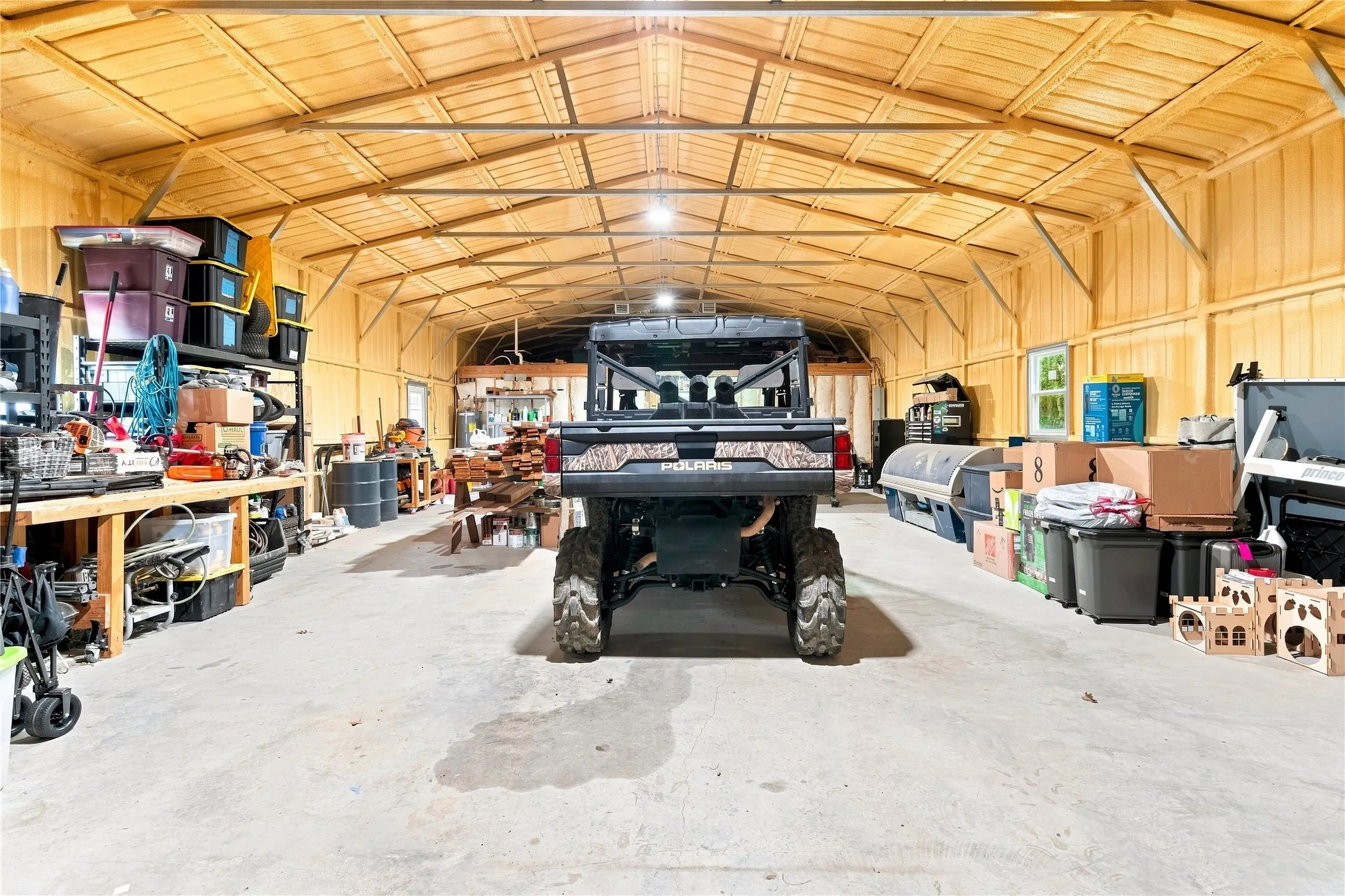 SHOP WITH FOAM INSULATION