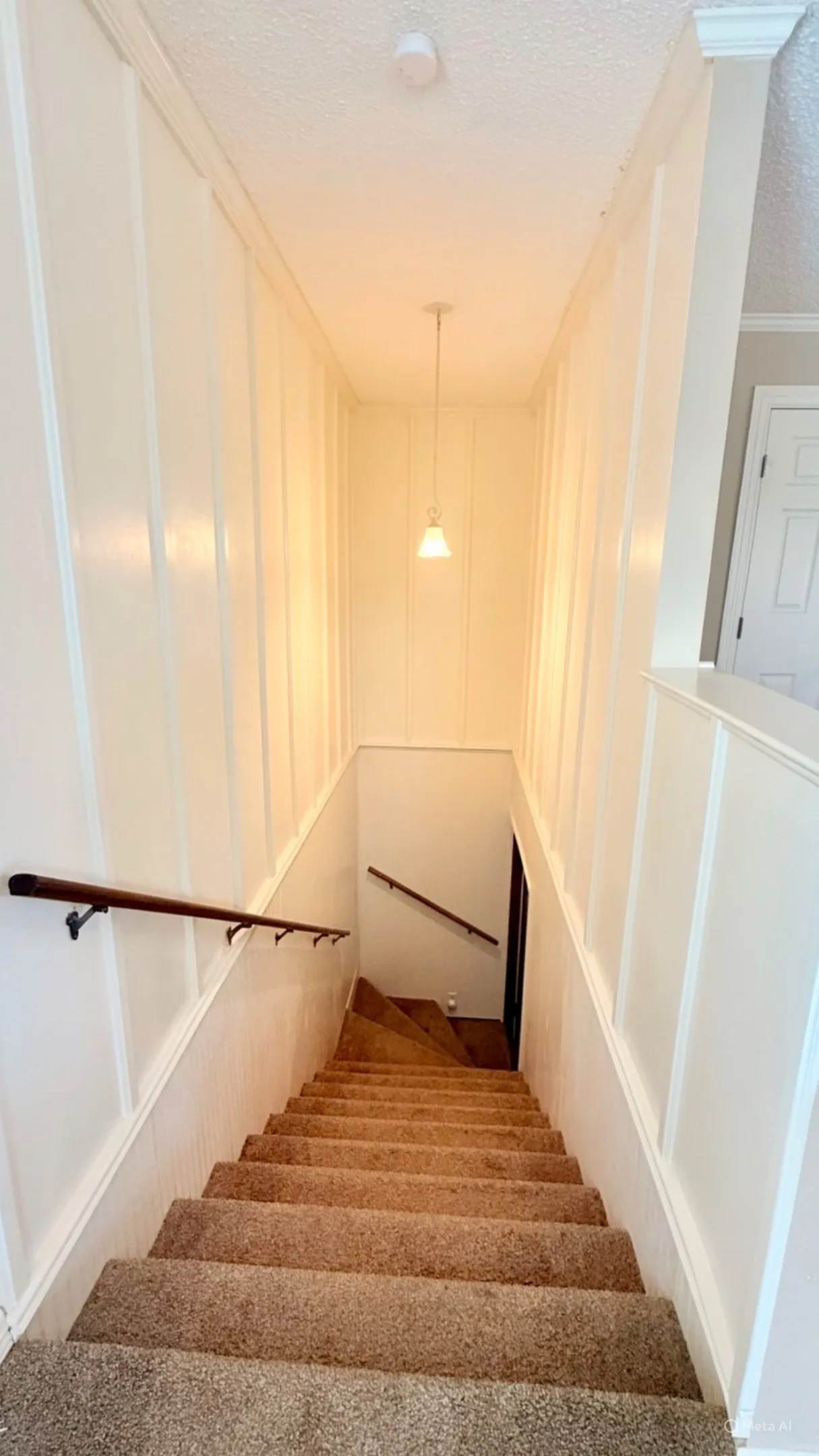 Carpeted staircase