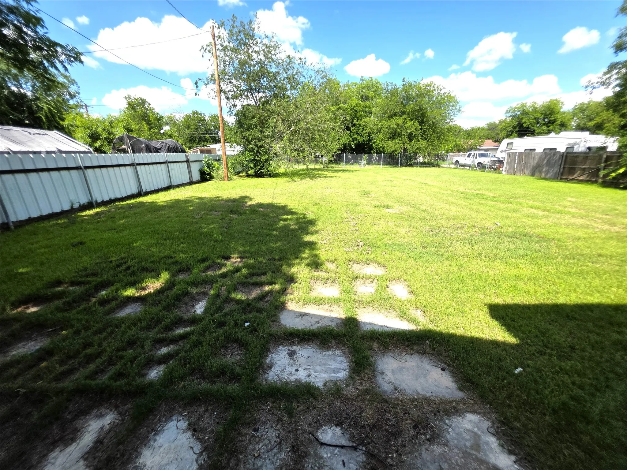 Large Fenced Backyard