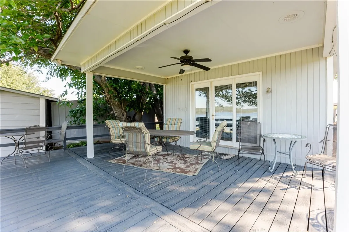 Spacious covered patio with lots of room for entertaining with fabulous views!