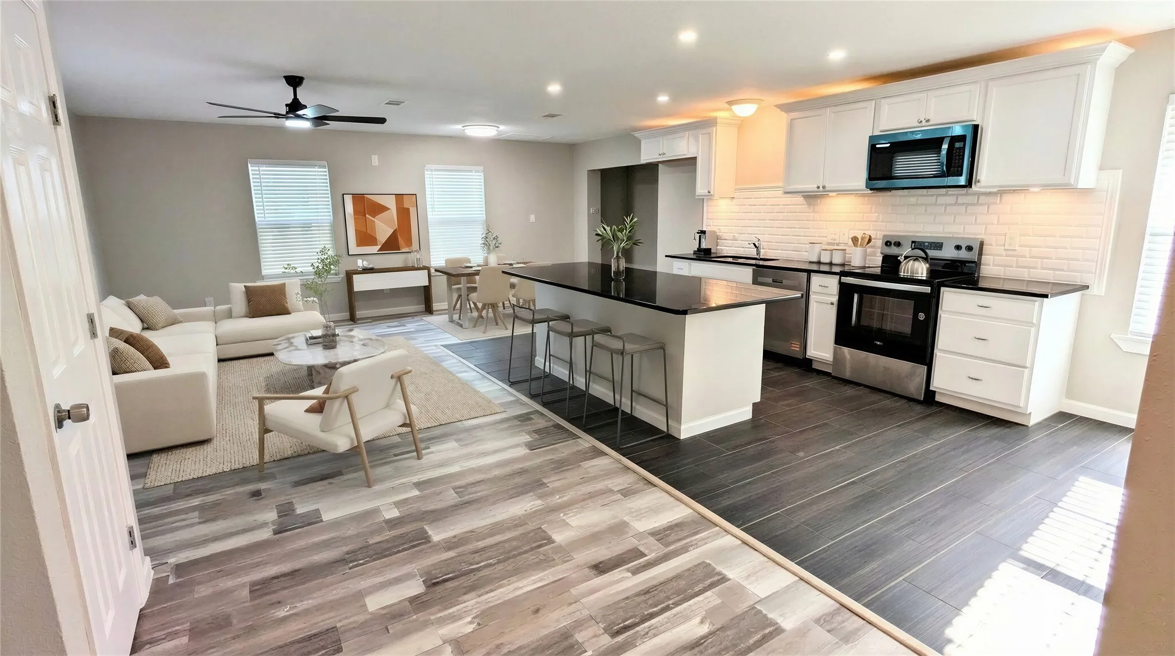 Open space layout