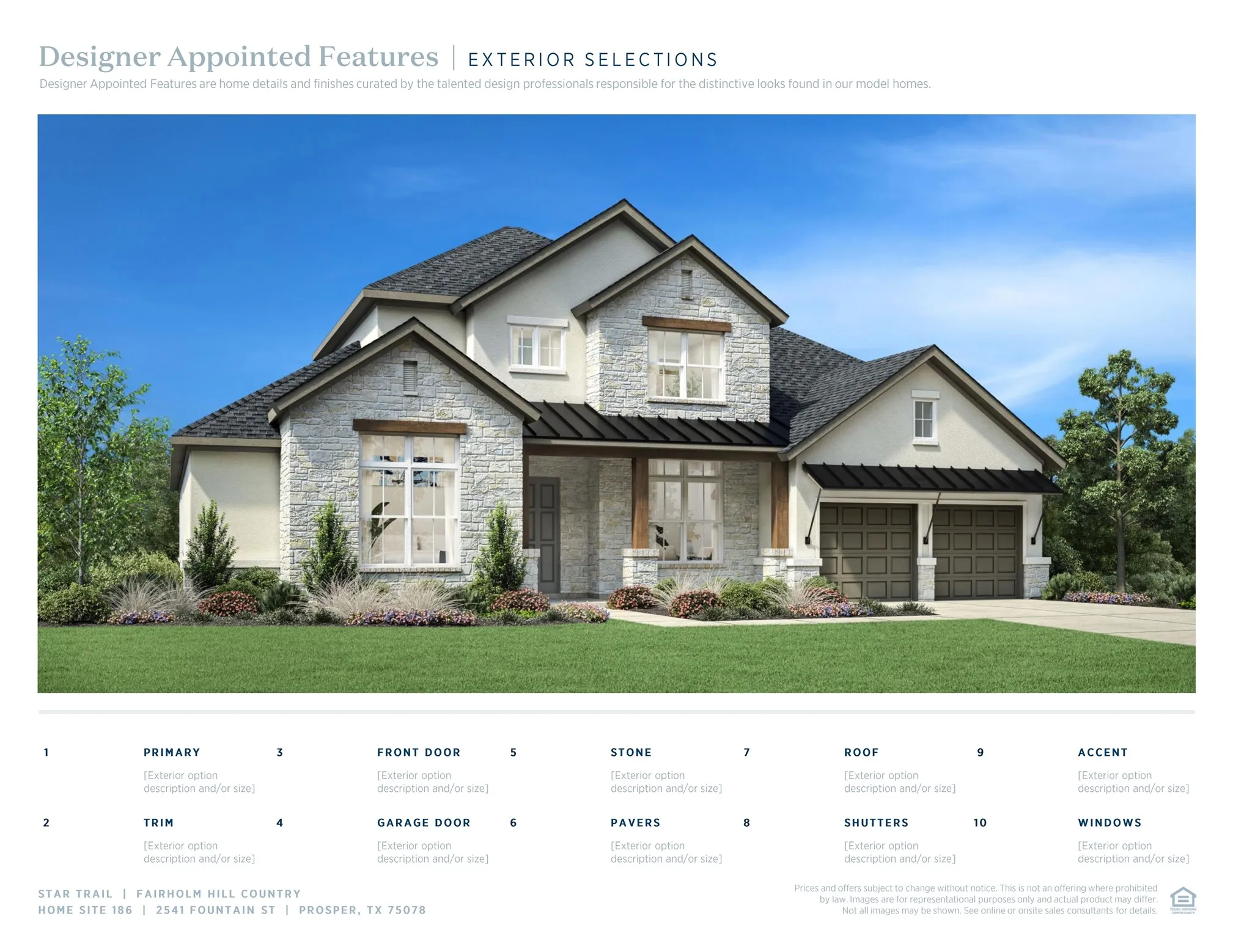 Single Family Residence For Sale in Denton County , 2541 Fountain Street, Prosper, Texas 75078, 5 Bedroom, 6 Bathroom, 3 Garage spaces, 4,201 Sqft, built in 2026, Price $1,299,000, mls#21265688, Real Estate Agent in Prosper, Homes For Sale in Denton county, Homes For Sale in Prosper, Realtor in Prosper Texas, Real Estate Brokerage Independent Realty Texas, Luminita Cordes Realtor