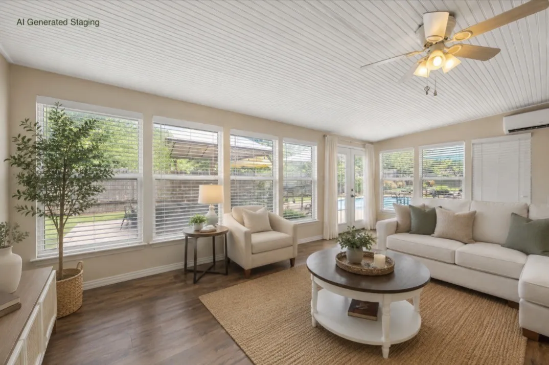 AI Generated Photo to show what the Sunroom could look like.