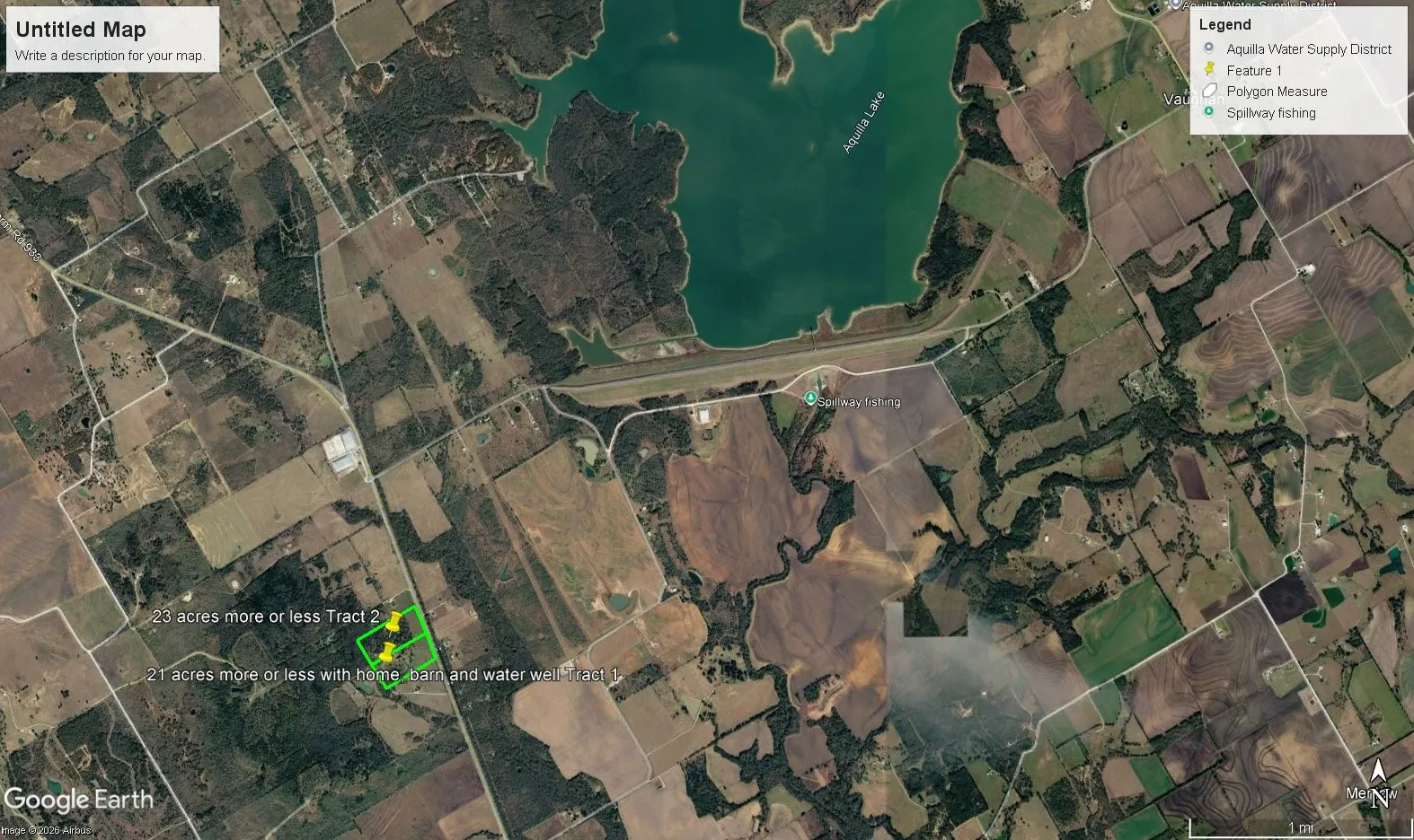 Close to Lake Aquilla