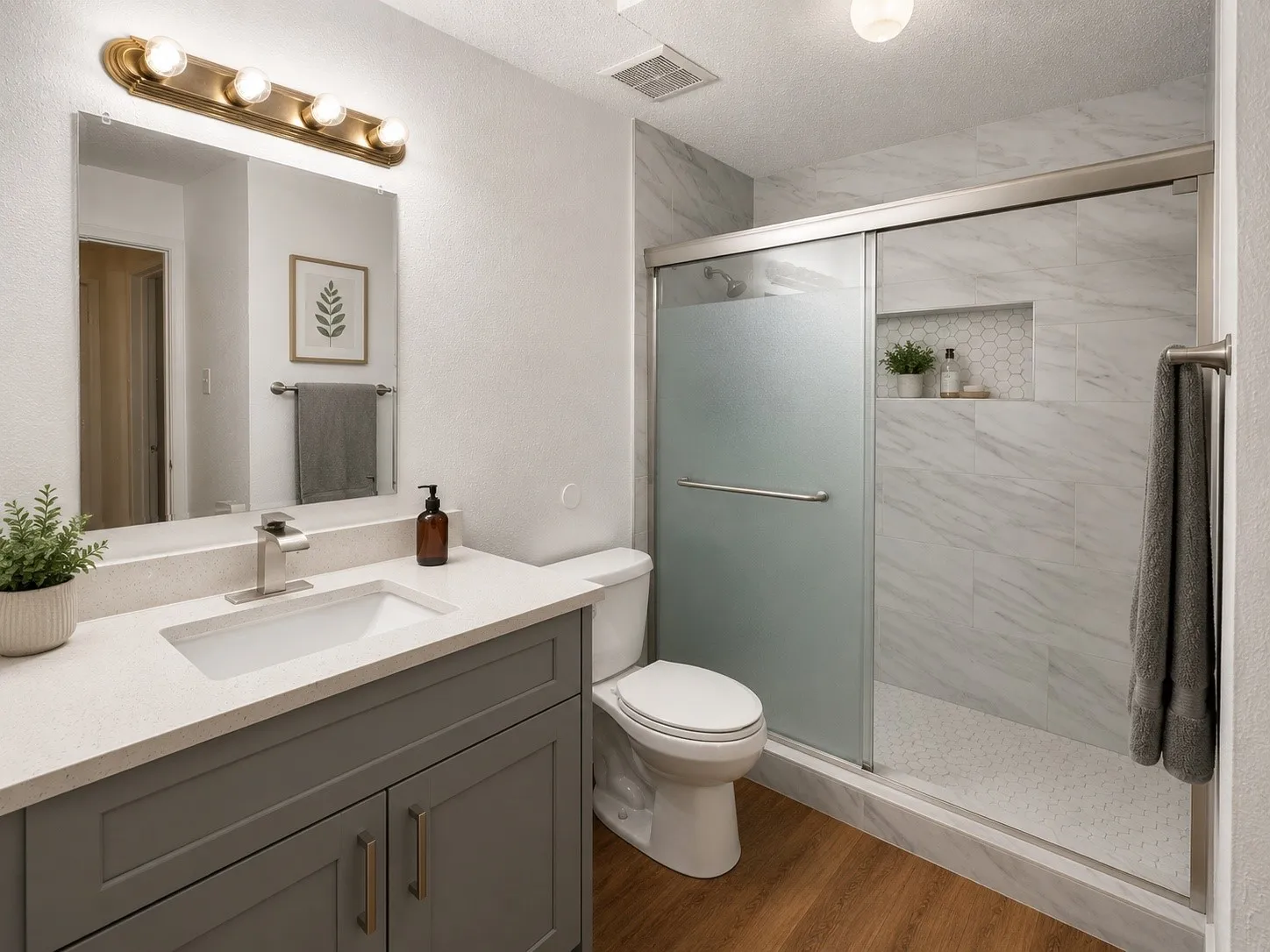 Digitally Staged Bathroom.