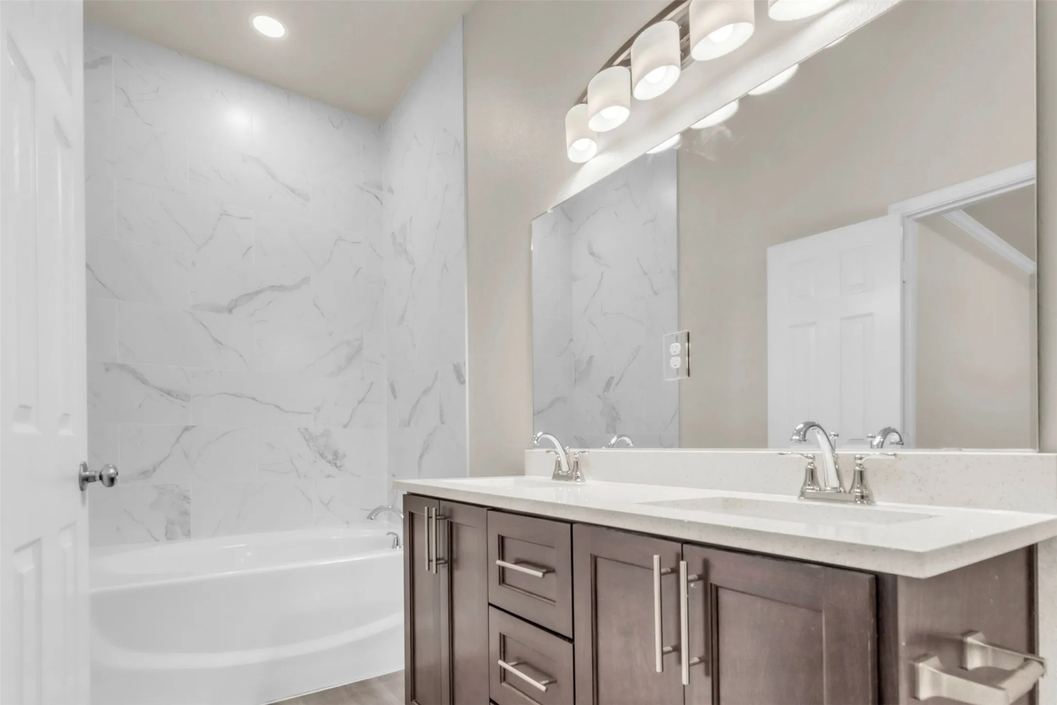 Retreat ensuite is large with amenities