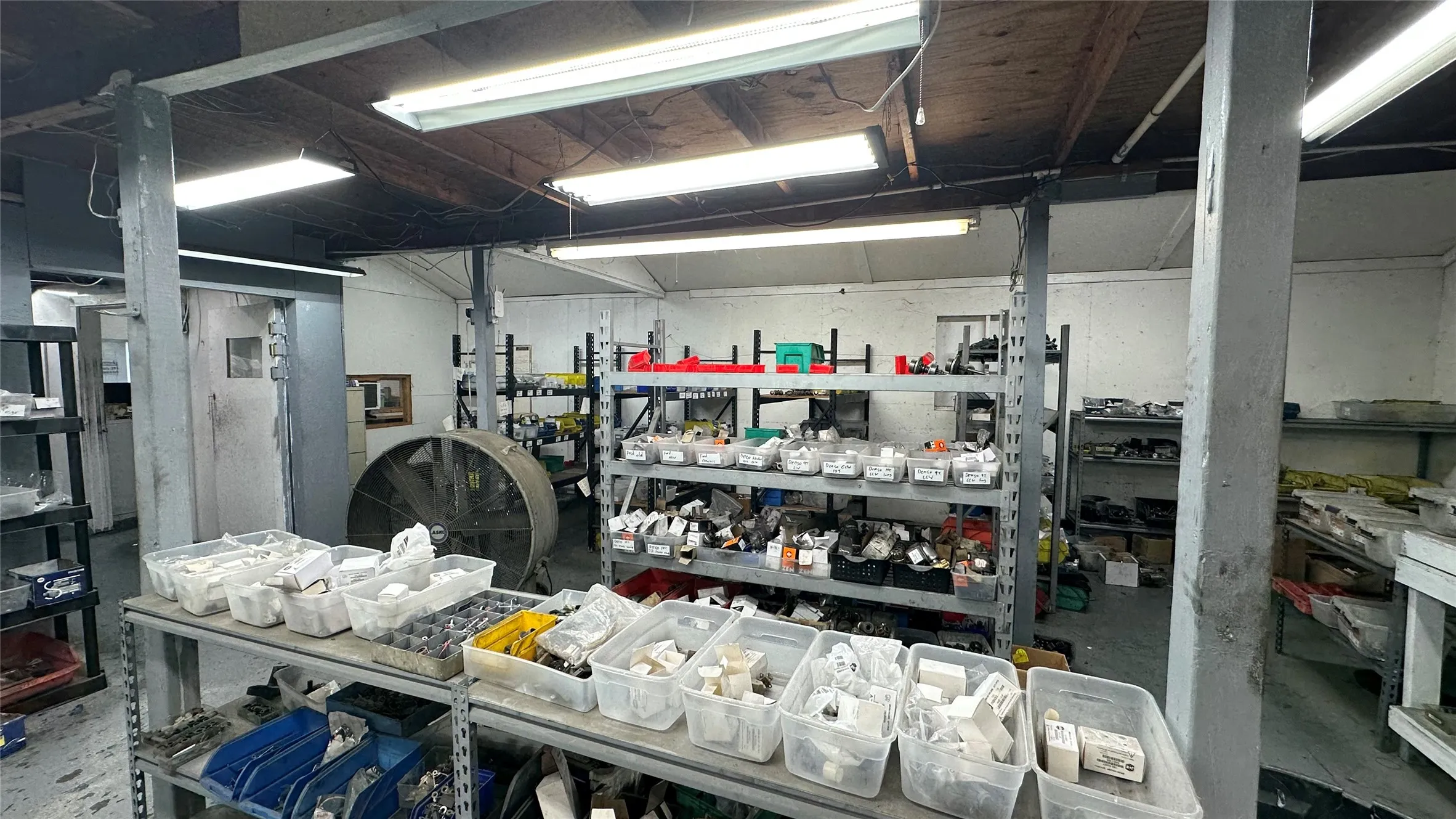 Parts inventory section
