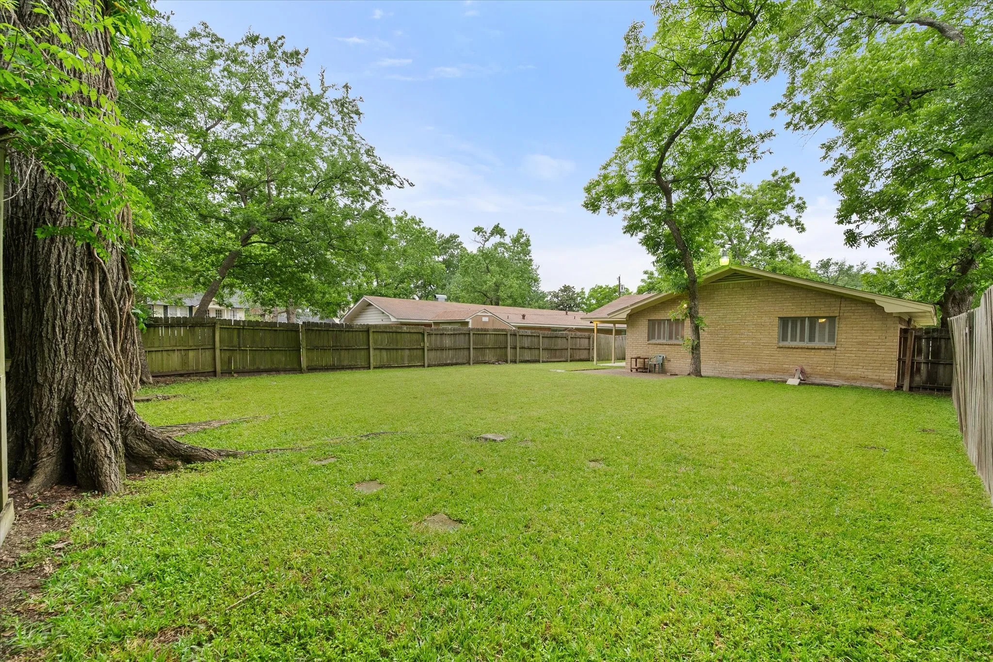 Fenced Back yard