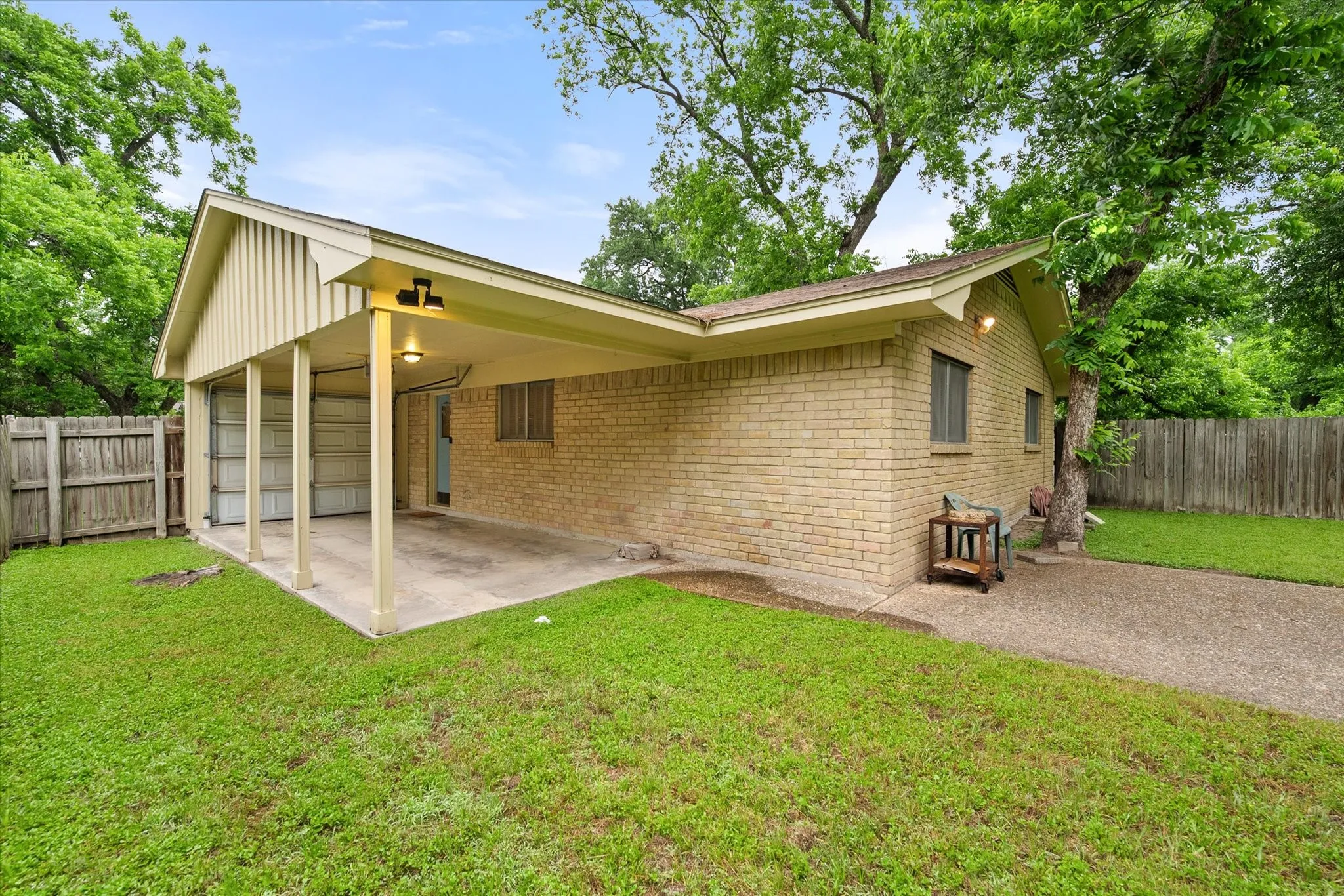 Carport and Patio areas