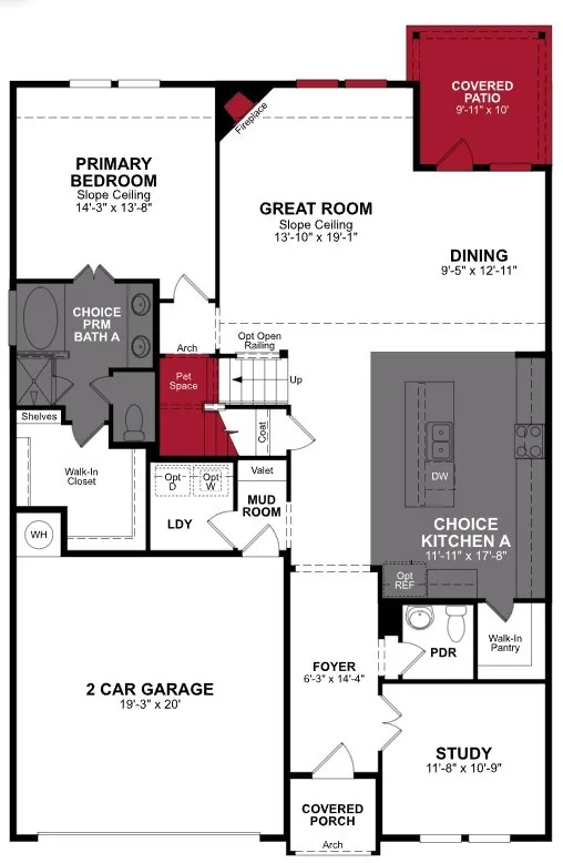 Beazer Homes Chalk Hill Cascade Floorplan.