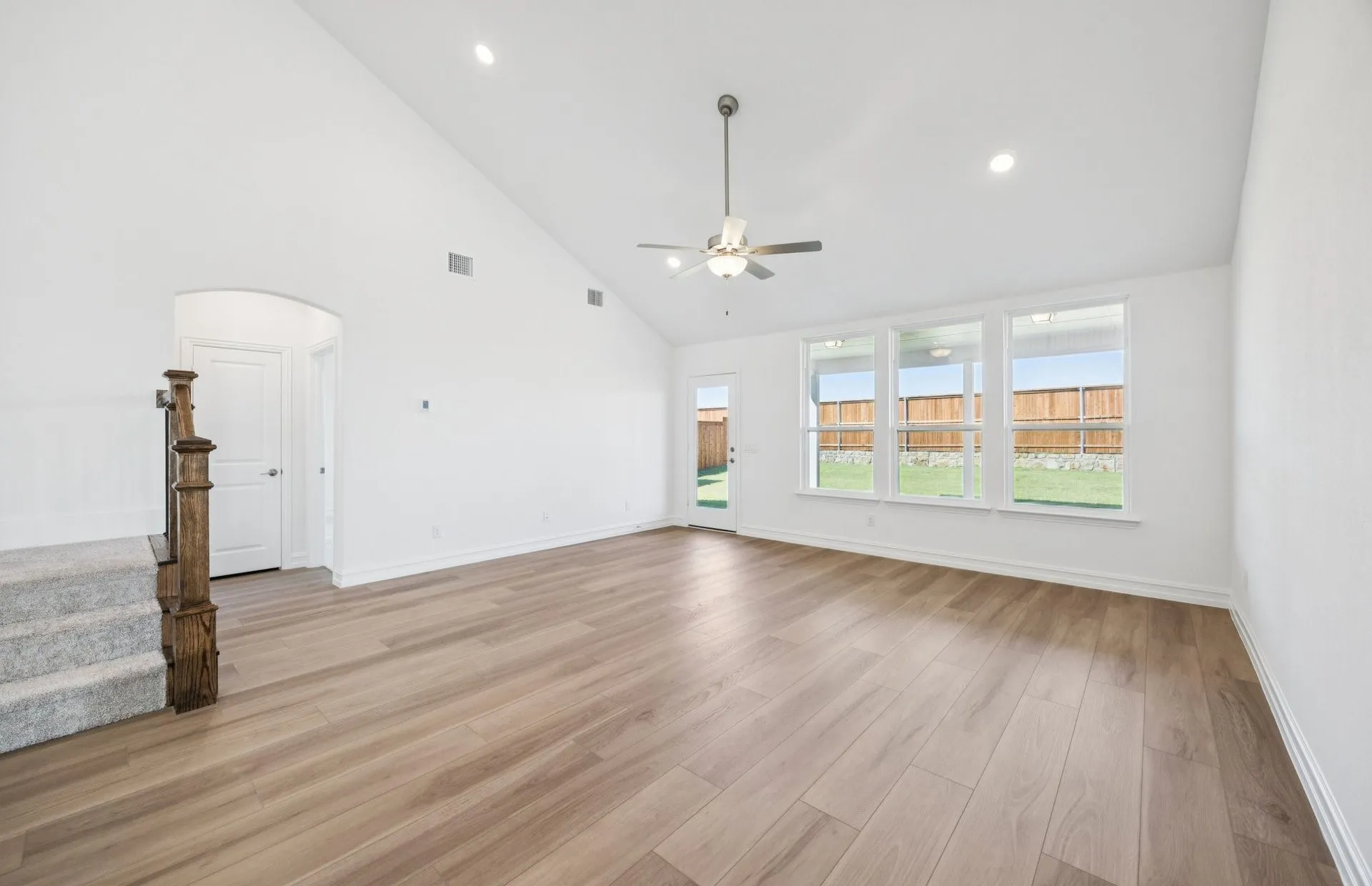 *Floorplan representation, not actual home - Spacious gathering room with large windows
