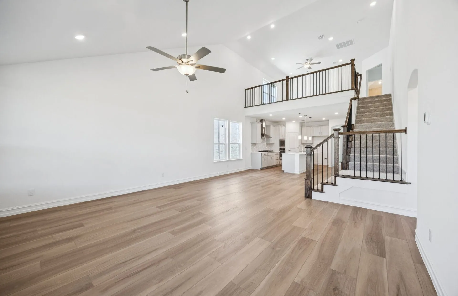 *Floorplan representation, not actual home - Gathering room with view of main living areas