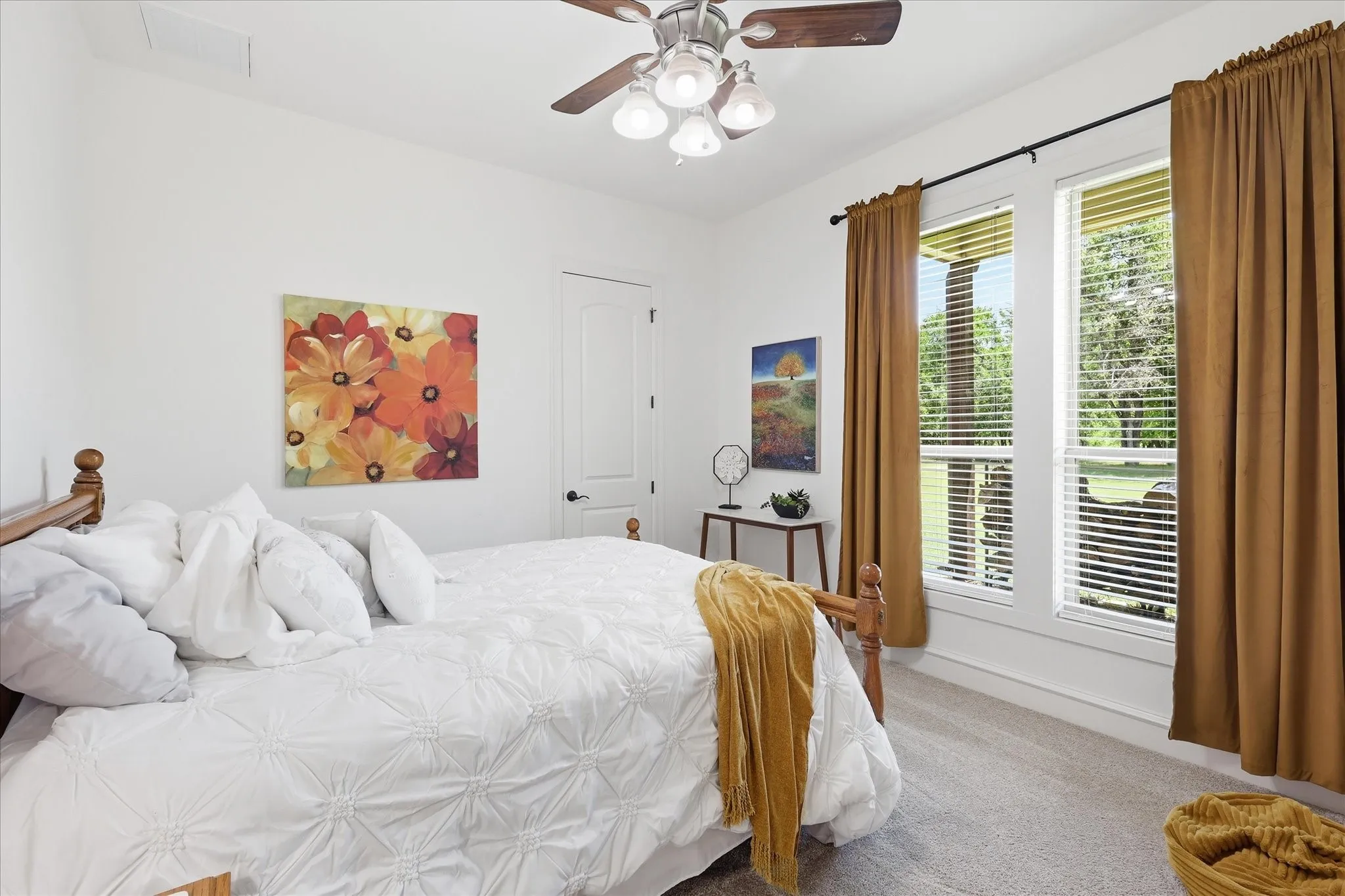 Guest Bedroom #1 with Large Walk-In Closet.
