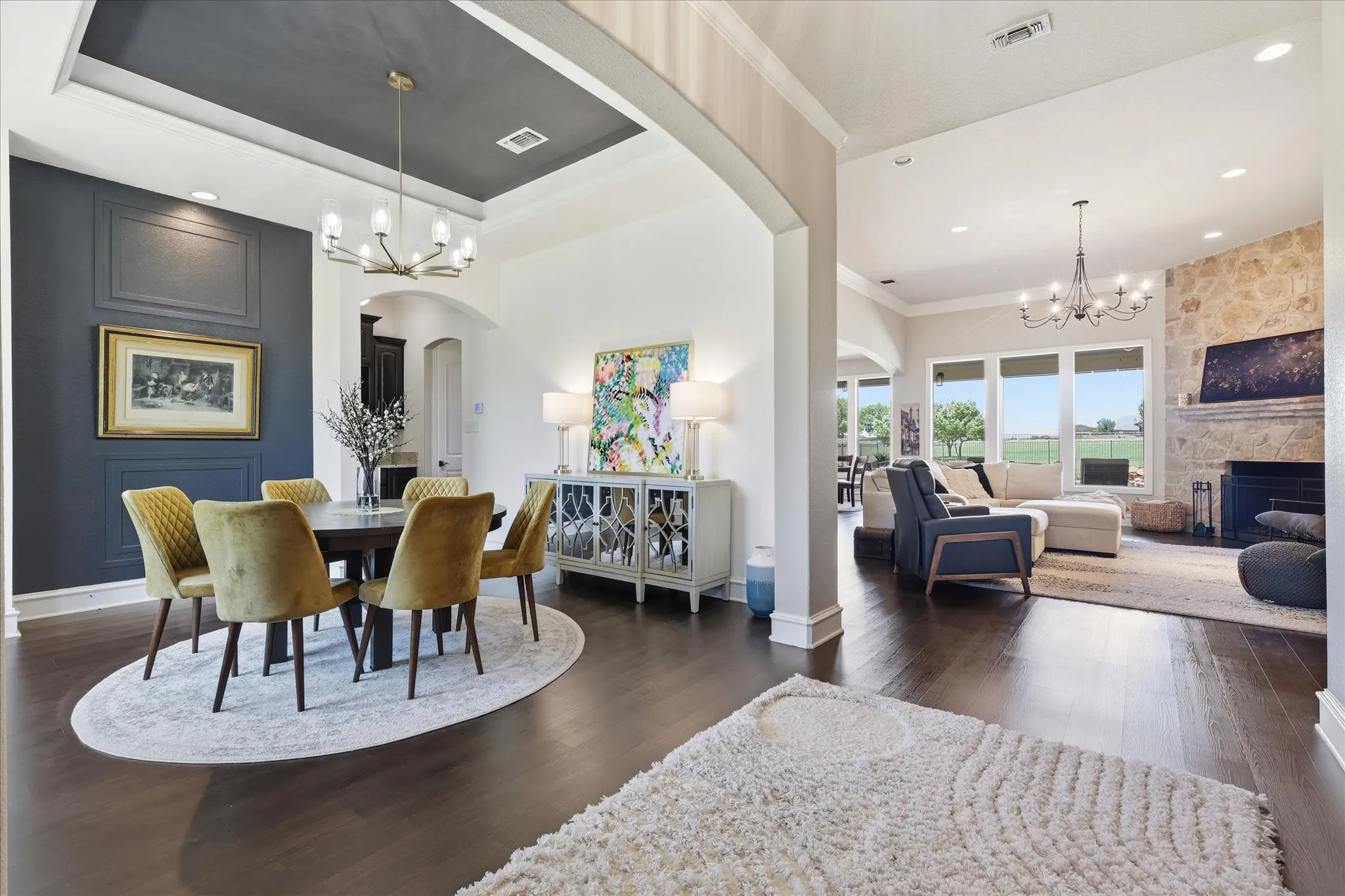 Entry to Formal Dining Room and Living Area.