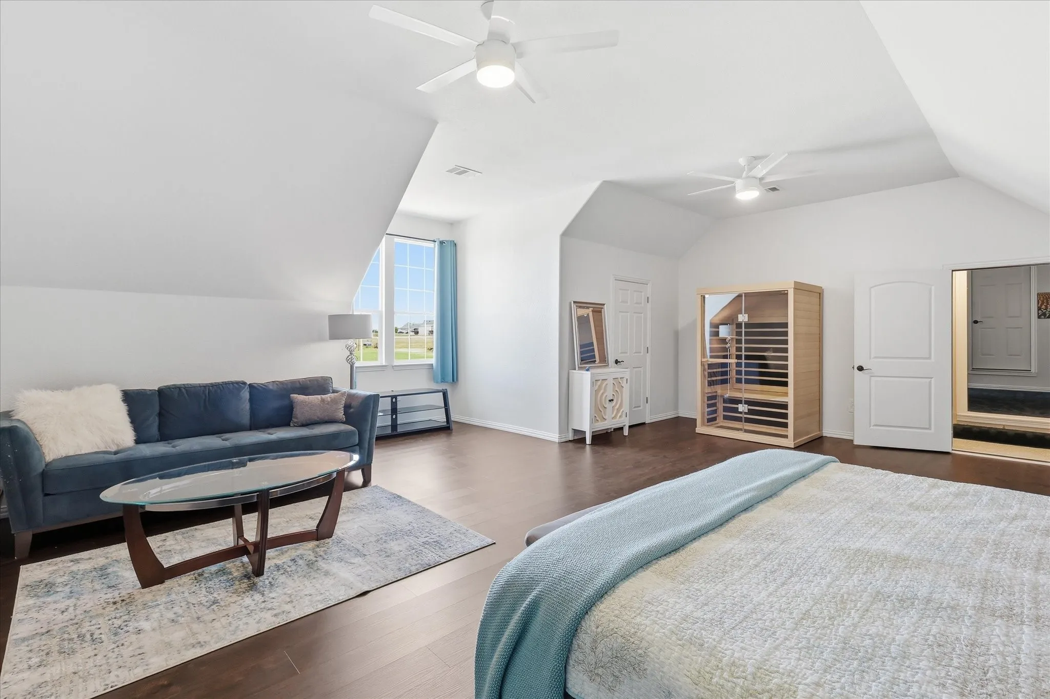 Guest Suite Upstairs with Walk-In Closet.