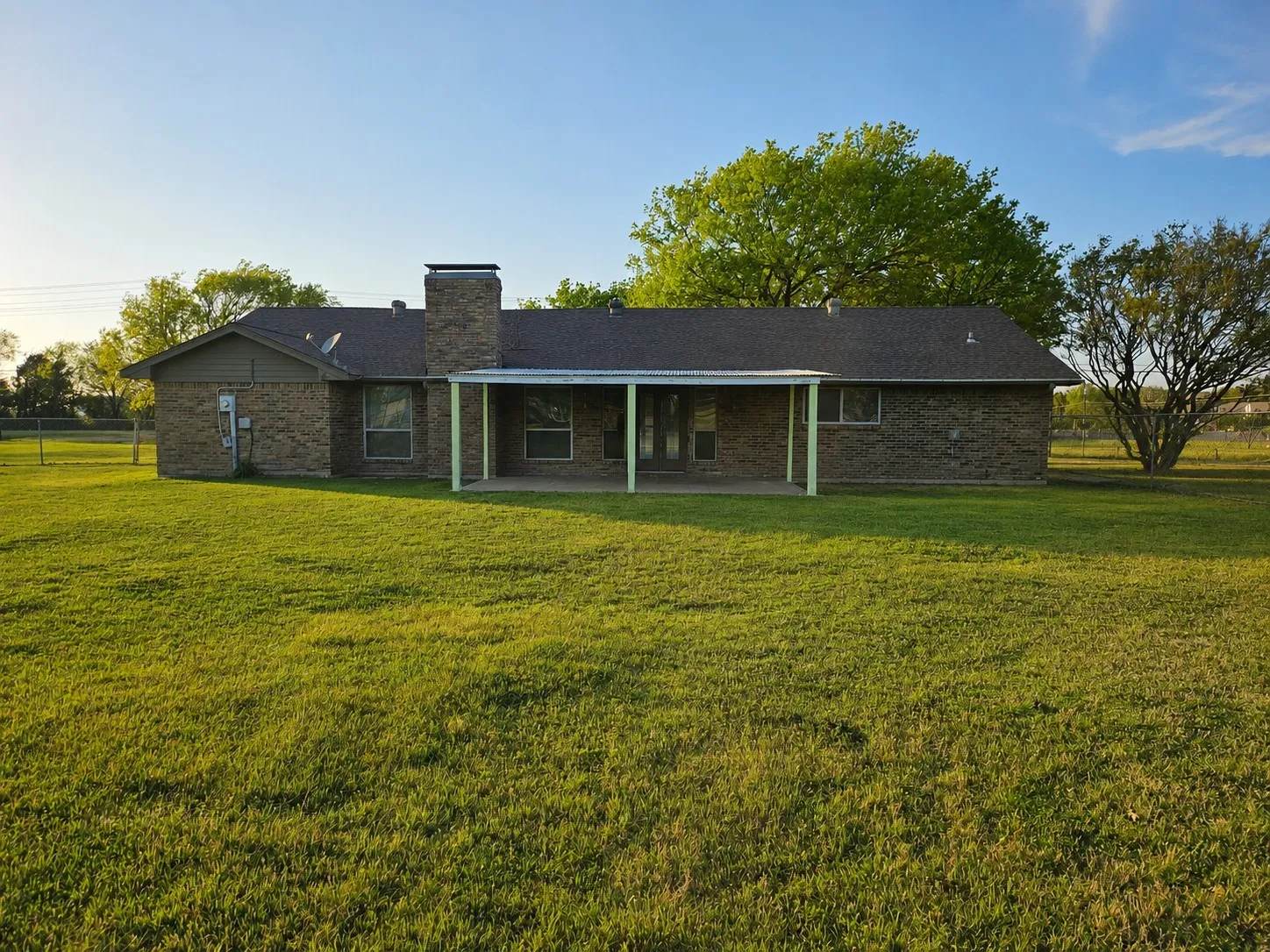 Back covered patio