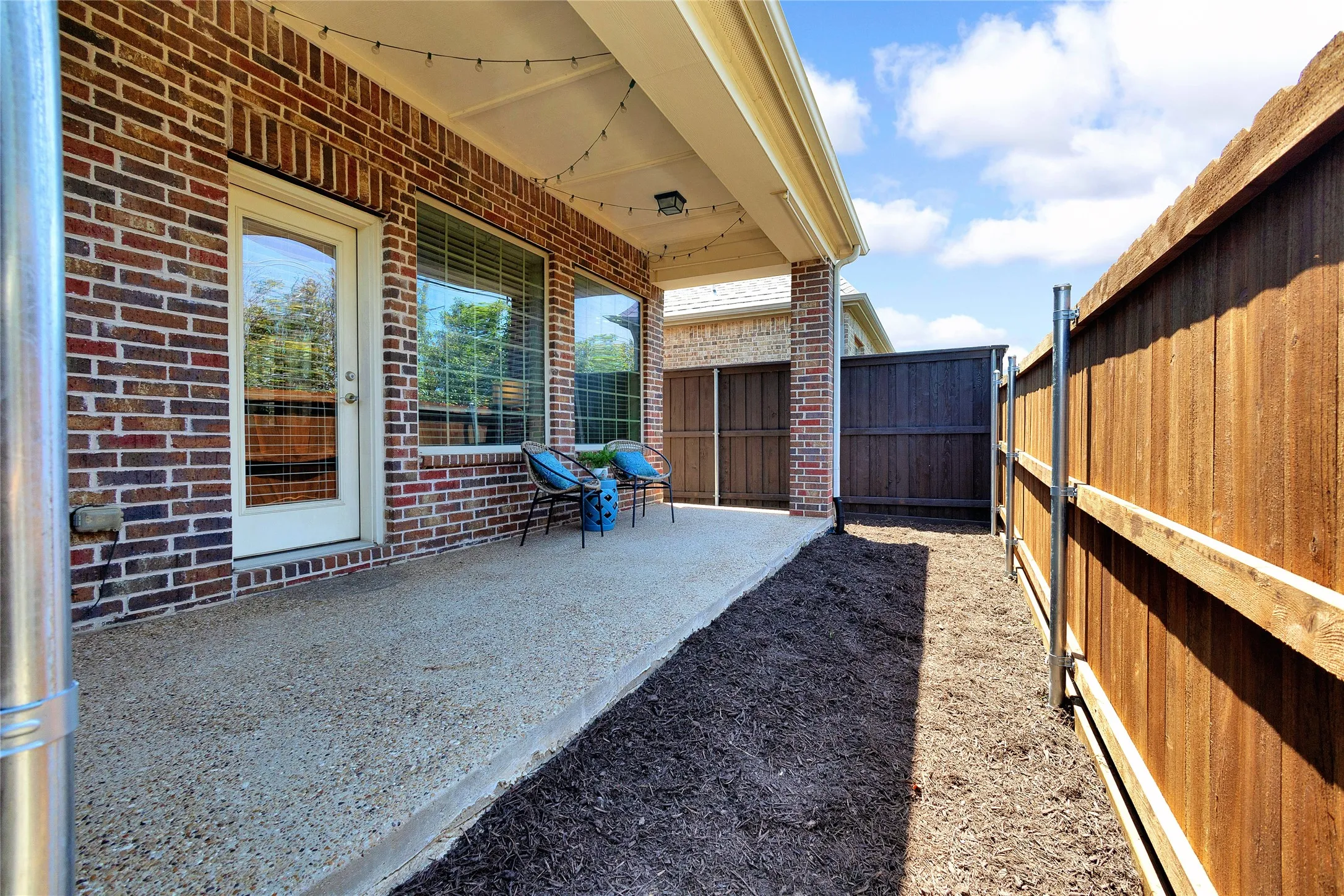 small  covered patio