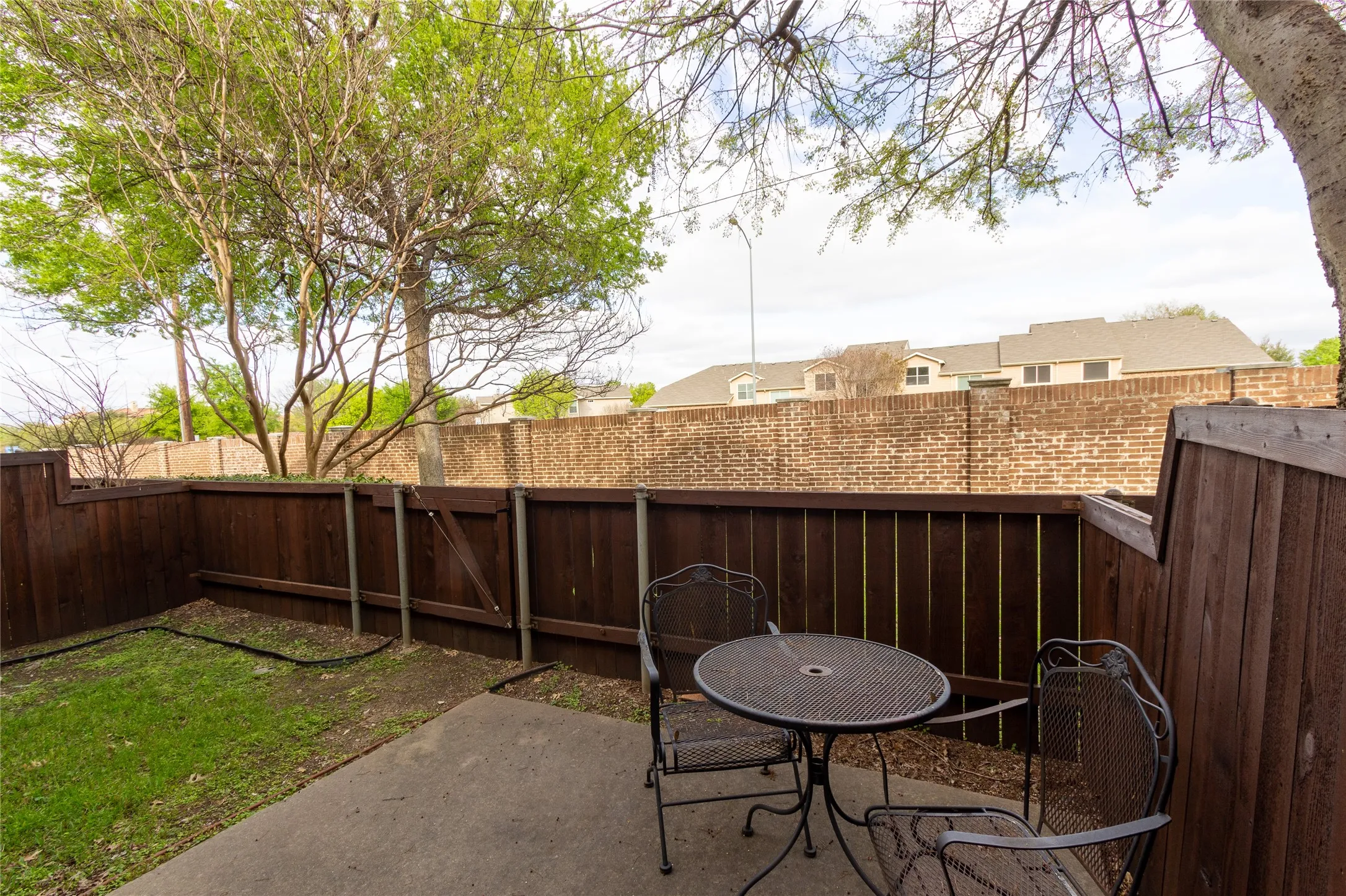 Fenced in Backyard