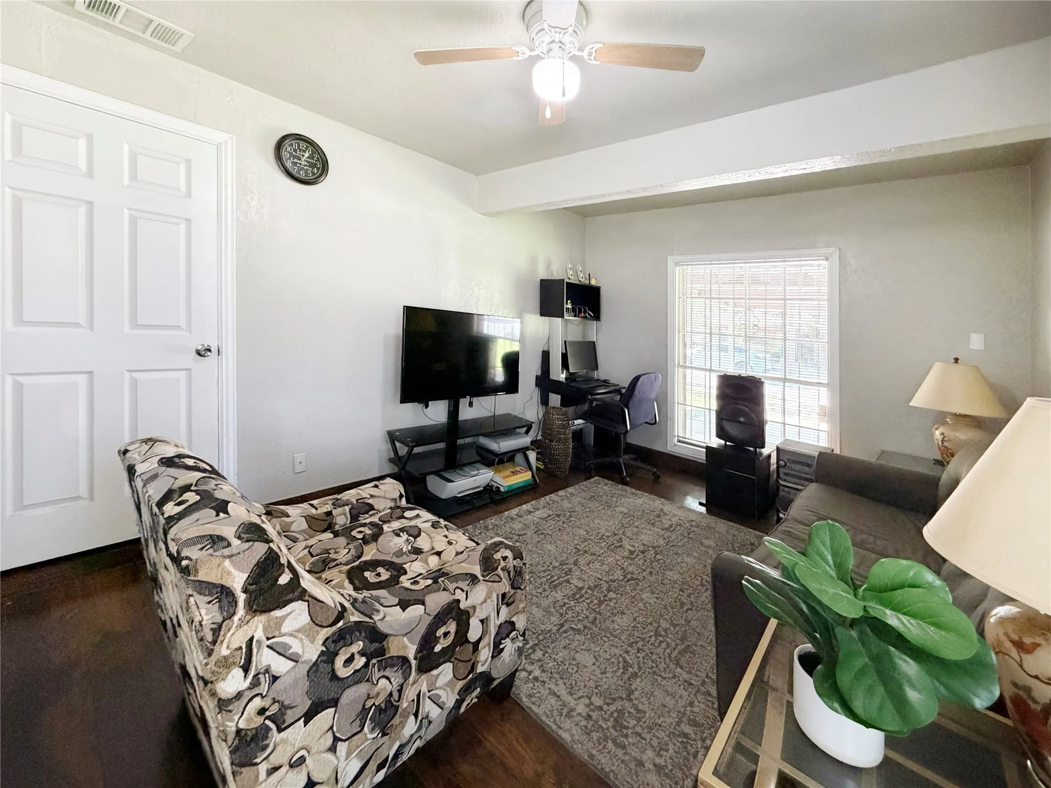 Bedroom 4. The converted garage can also be used as a second living or office area.
