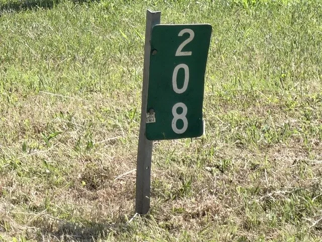 Address marker on lot