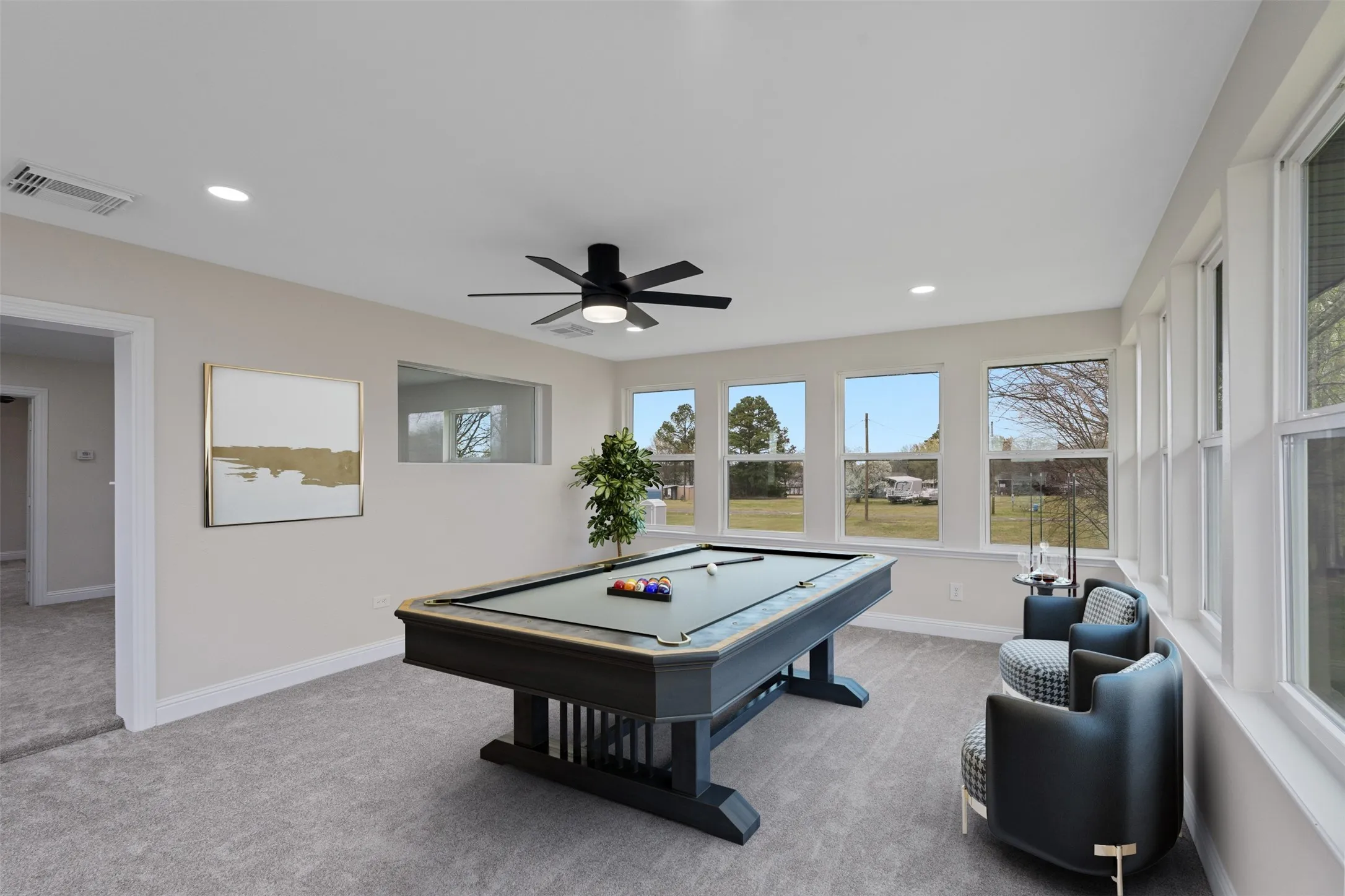 Flexible space ideal for a game room, media room, office, or second living area