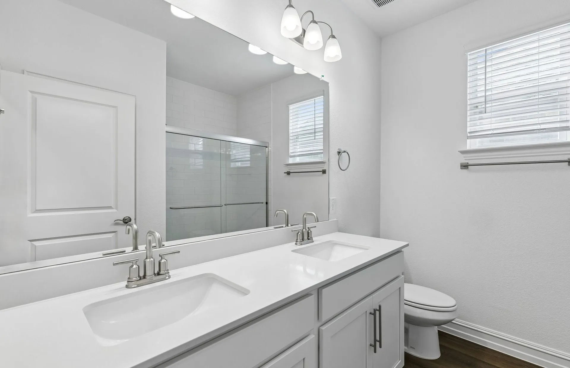 Secondary bath with double vanity