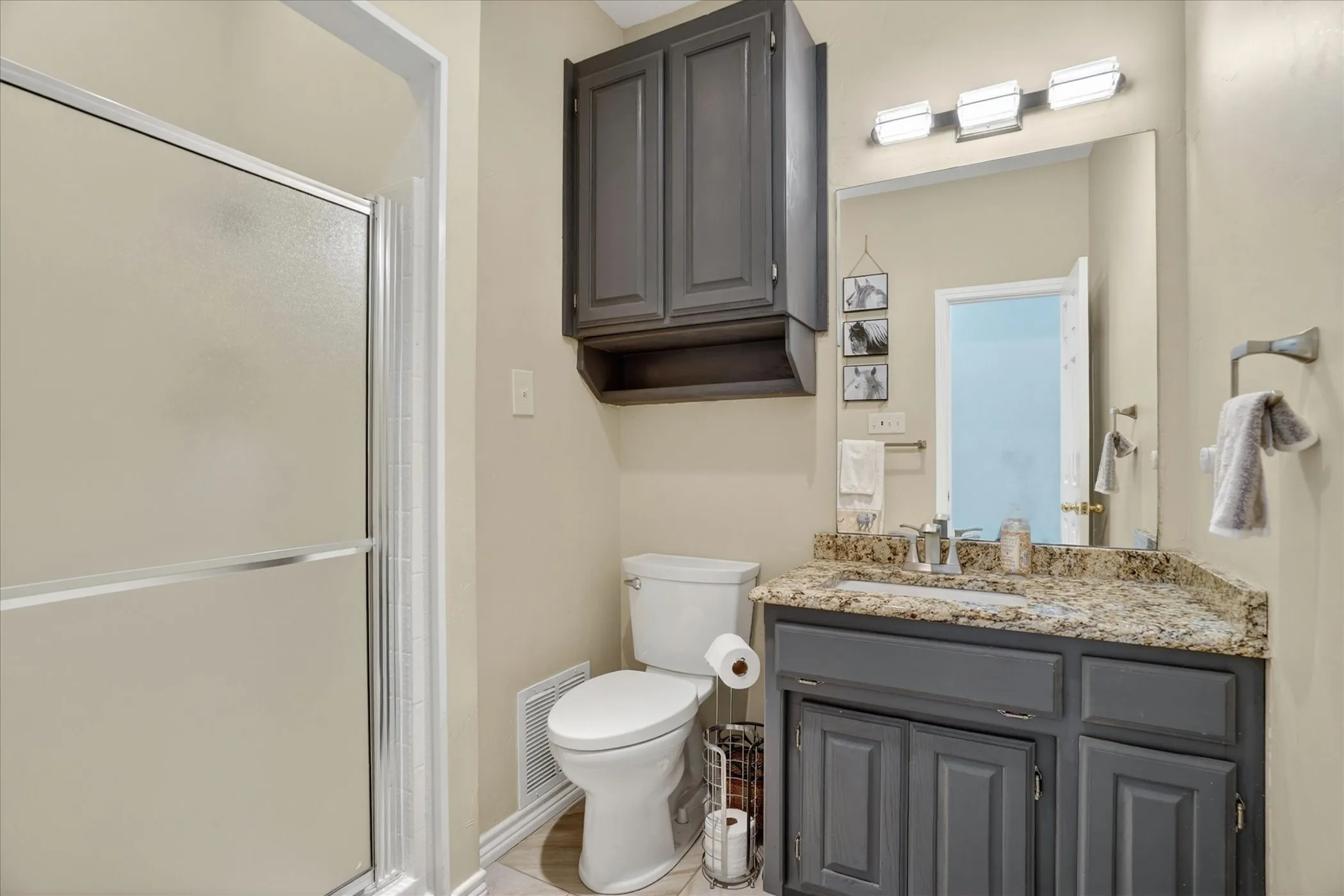 Third full bathroom with walk-in shower
