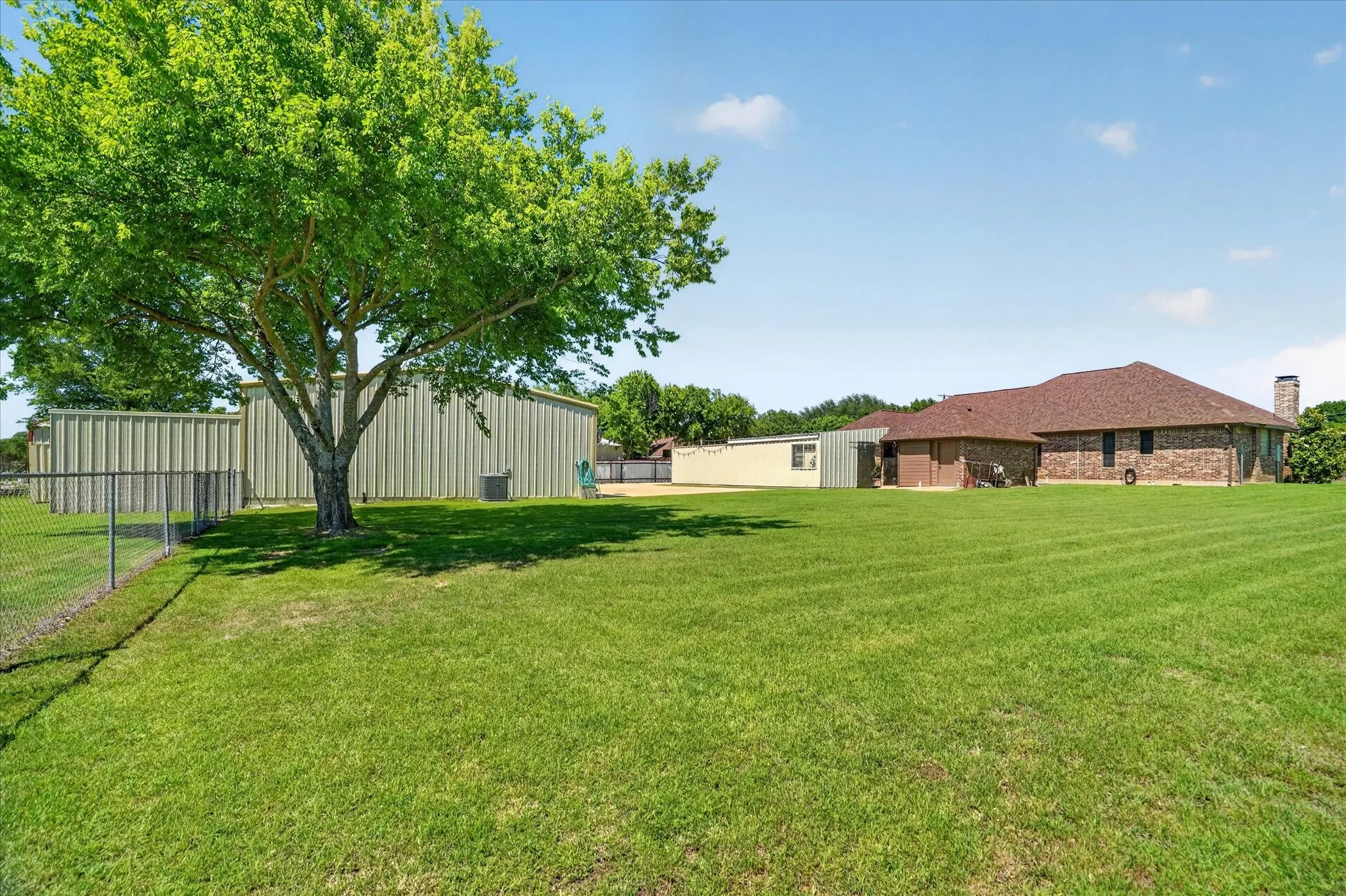 Rear view of home and workshop
