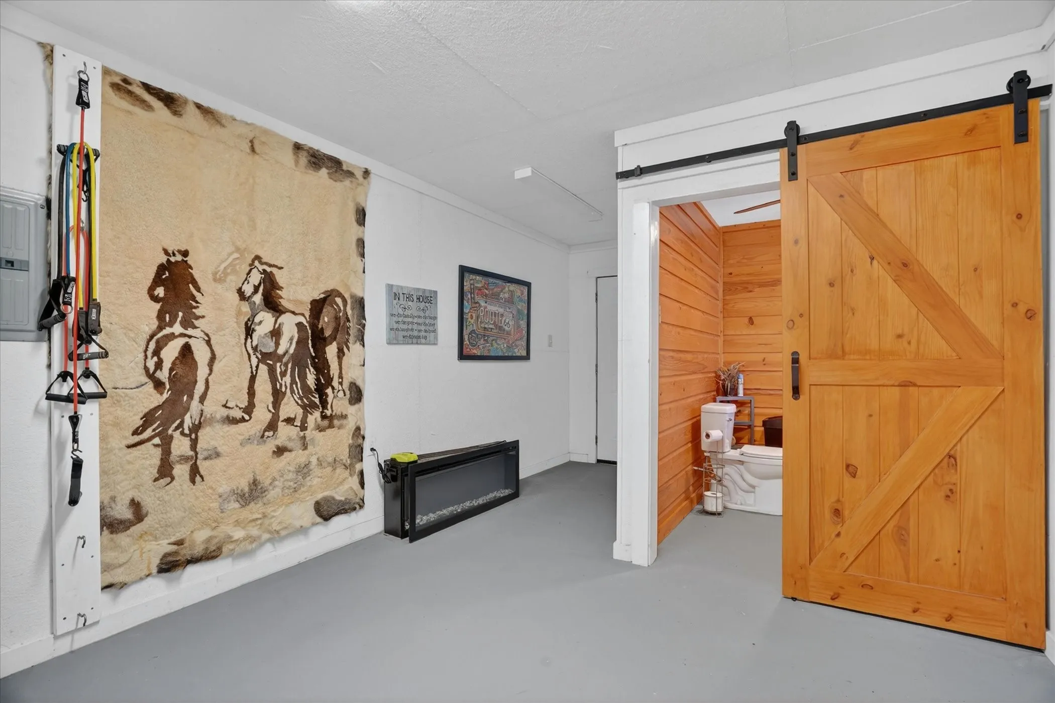 Pool house or office with half bath