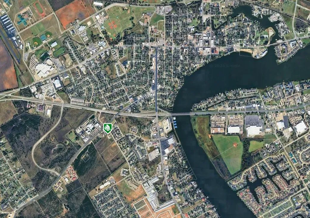 Overall View showing Major Arteries Hwy 377, Hwy 144, Hwy 51 (Paluxy) Granbury