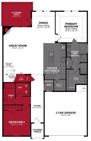 Beazer Homes Chalk Hill Rainier Floorplan.