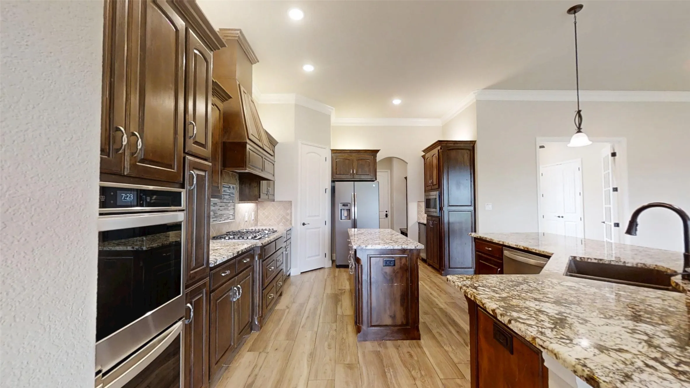 gas range with separate dual ovens