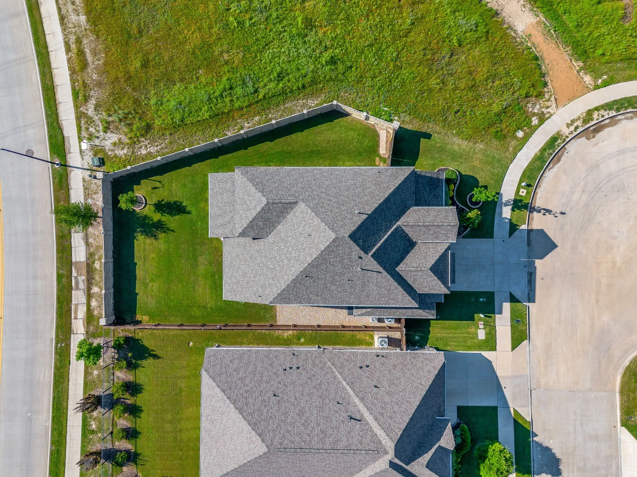 Aerial top view of the property!