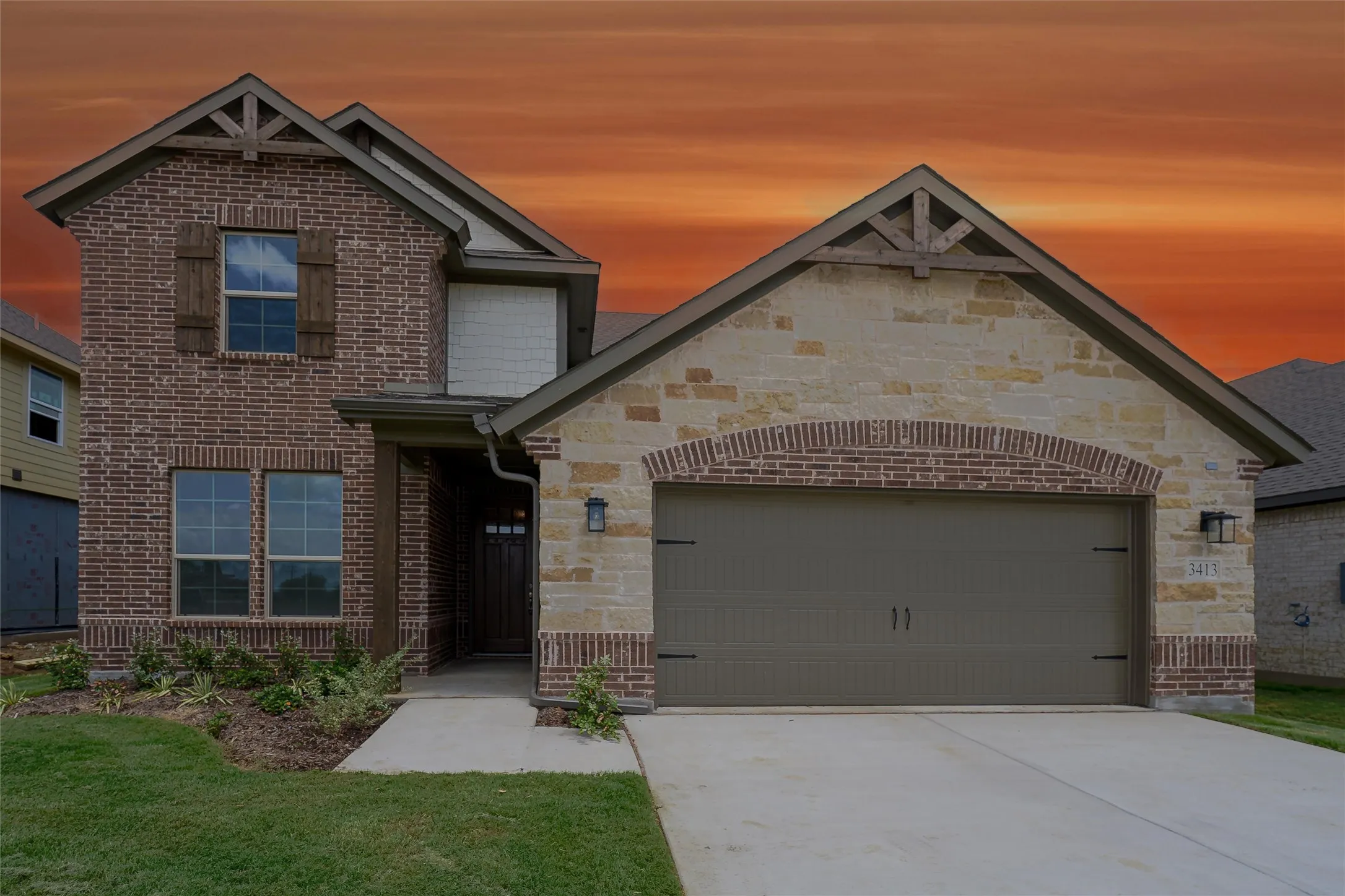Single Family Residence For Sale in Cooke County , 3413 Helena Street, Gainesville, Texas 76240, 4 Bedroom, 4 Bathroom, 2 Garage spaces, 2,856 Sqft, built in 2026, mls#21270959, Real Estate Agent in Gainesville, Homes For Sale in Cooke county, Homes For Sale in Gainesville, Realtor in Gainesville Texas, Real Estate Brokerage Independent Realty Texas, Luminita Cordes Realtor