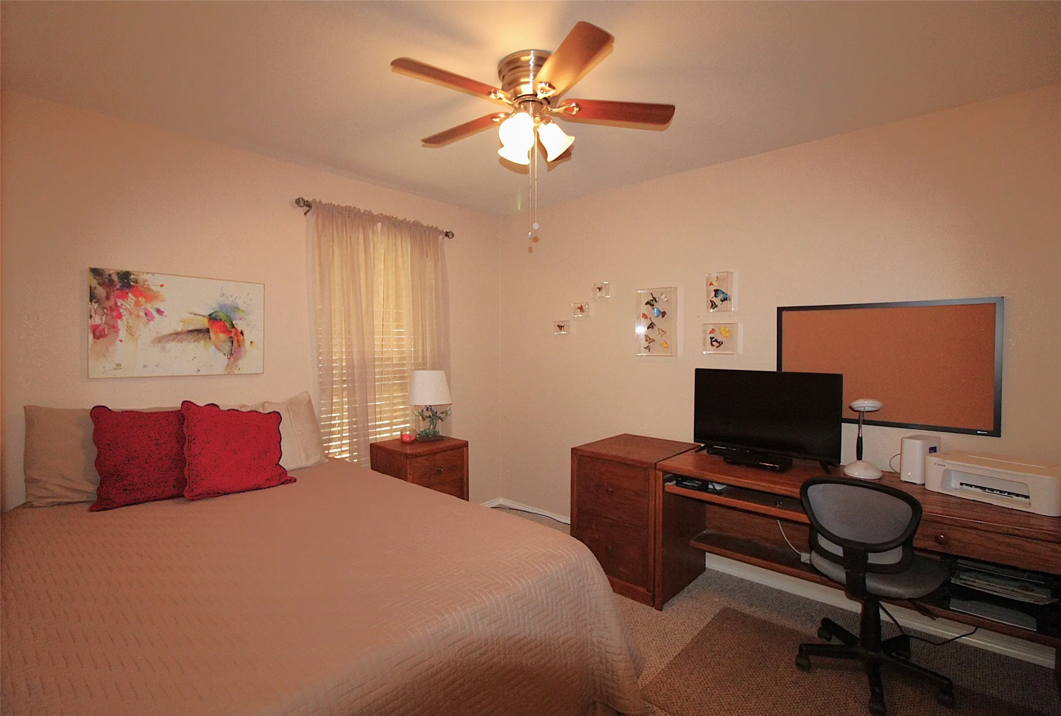 3rd Bedroom fits a full size bed, nightstand, desk & file cabinet.