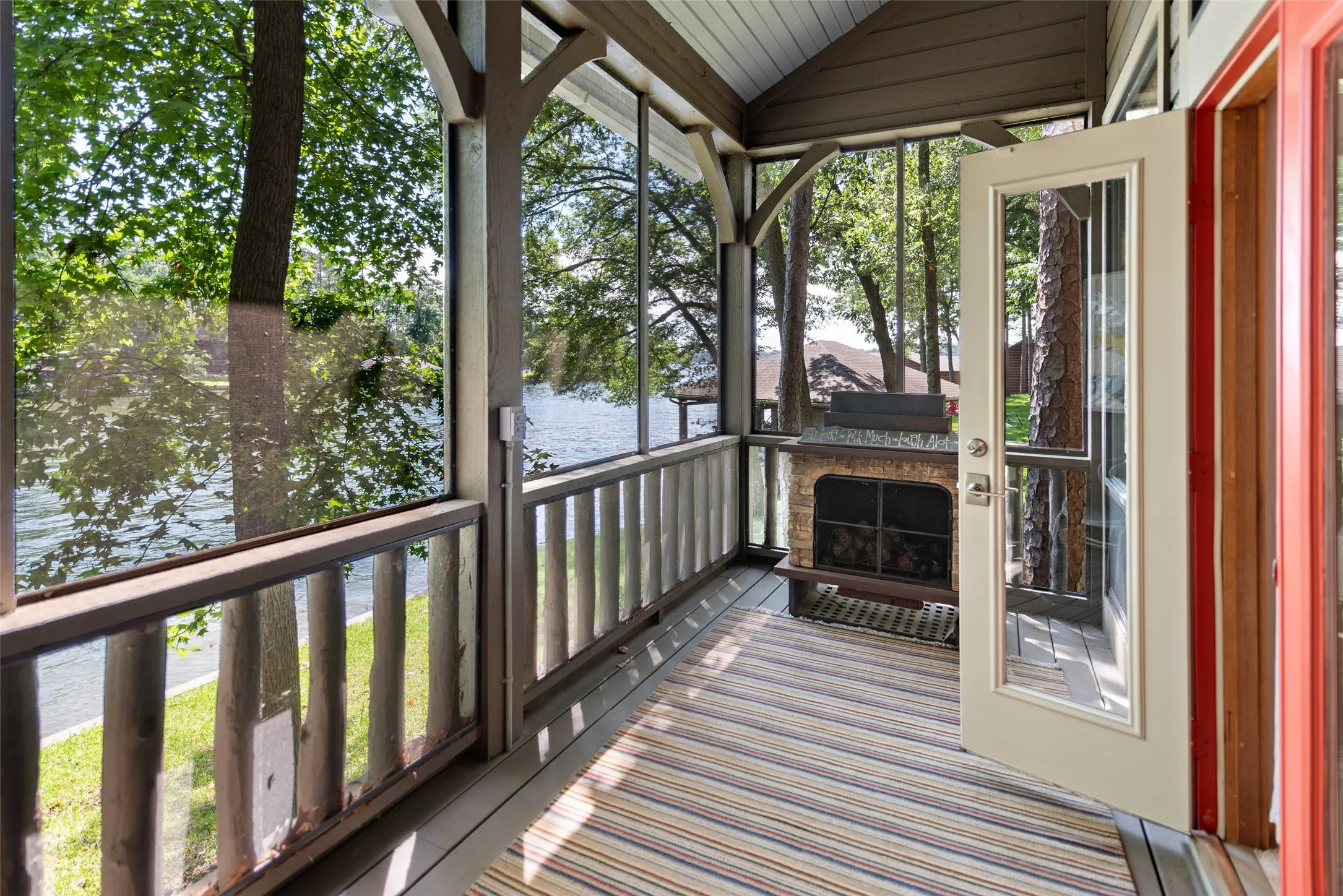 Screened porch off master
