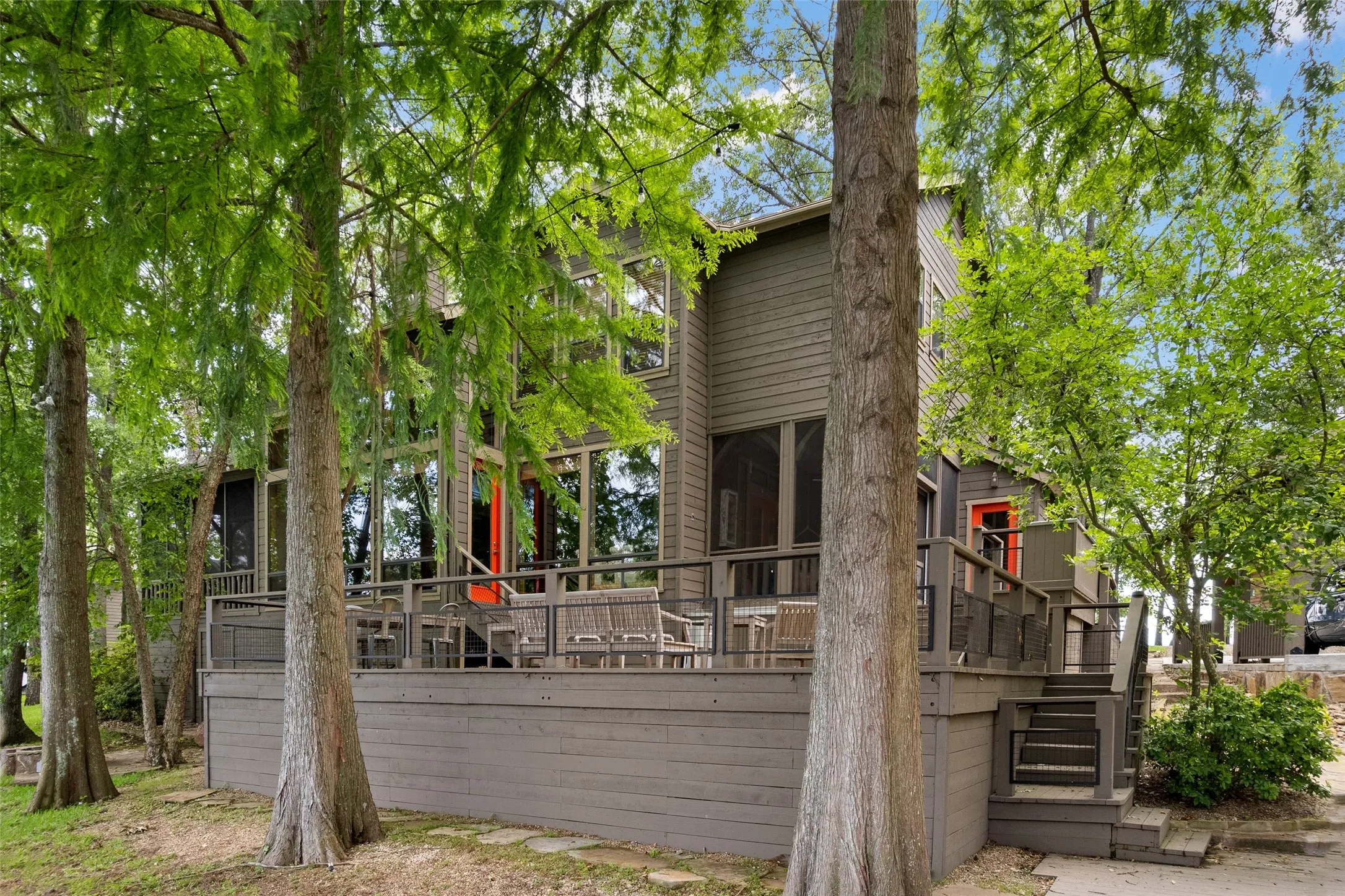 Cove side of house